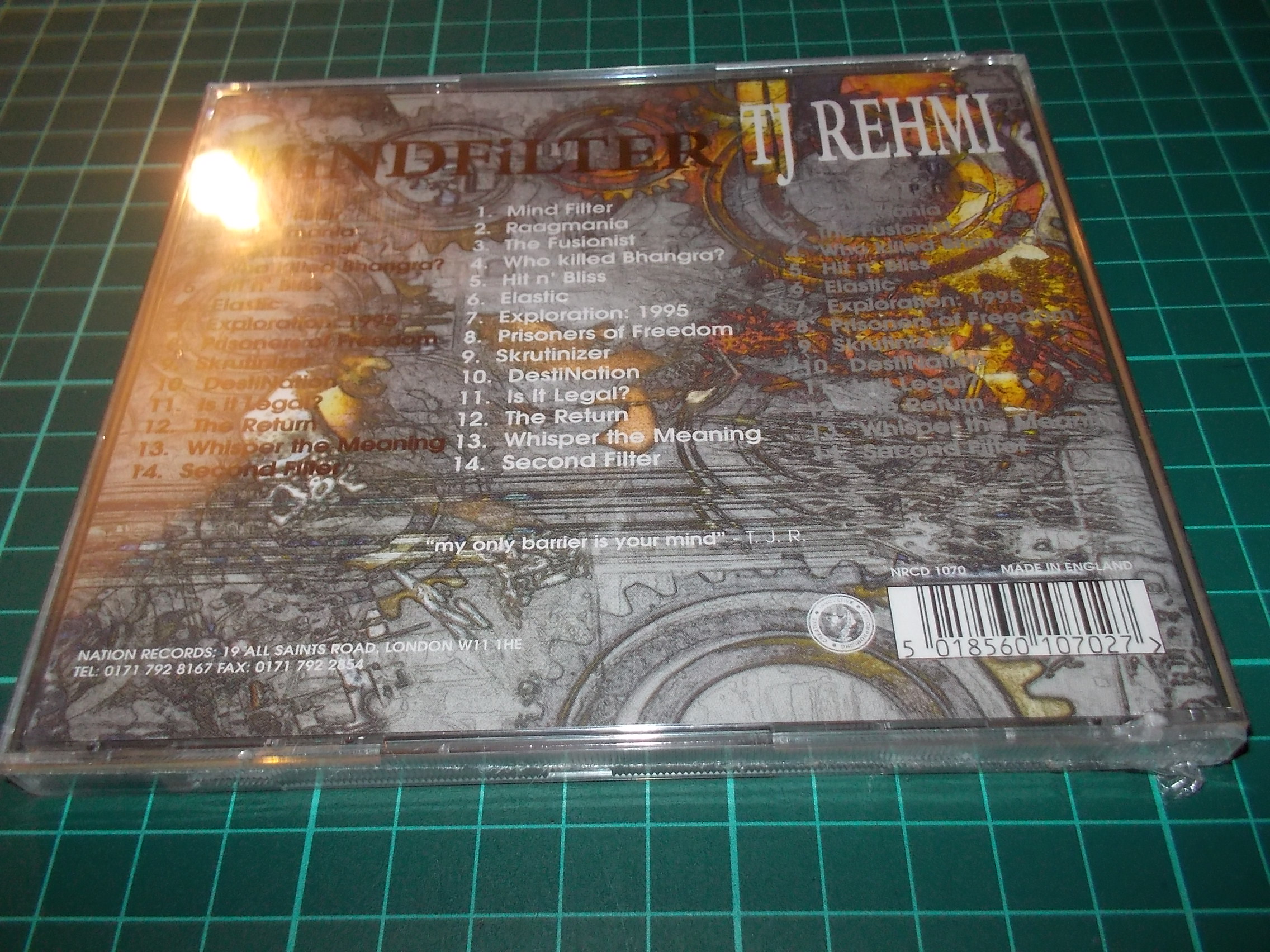 T.J. Rehmi - Mindfilter (CD)
