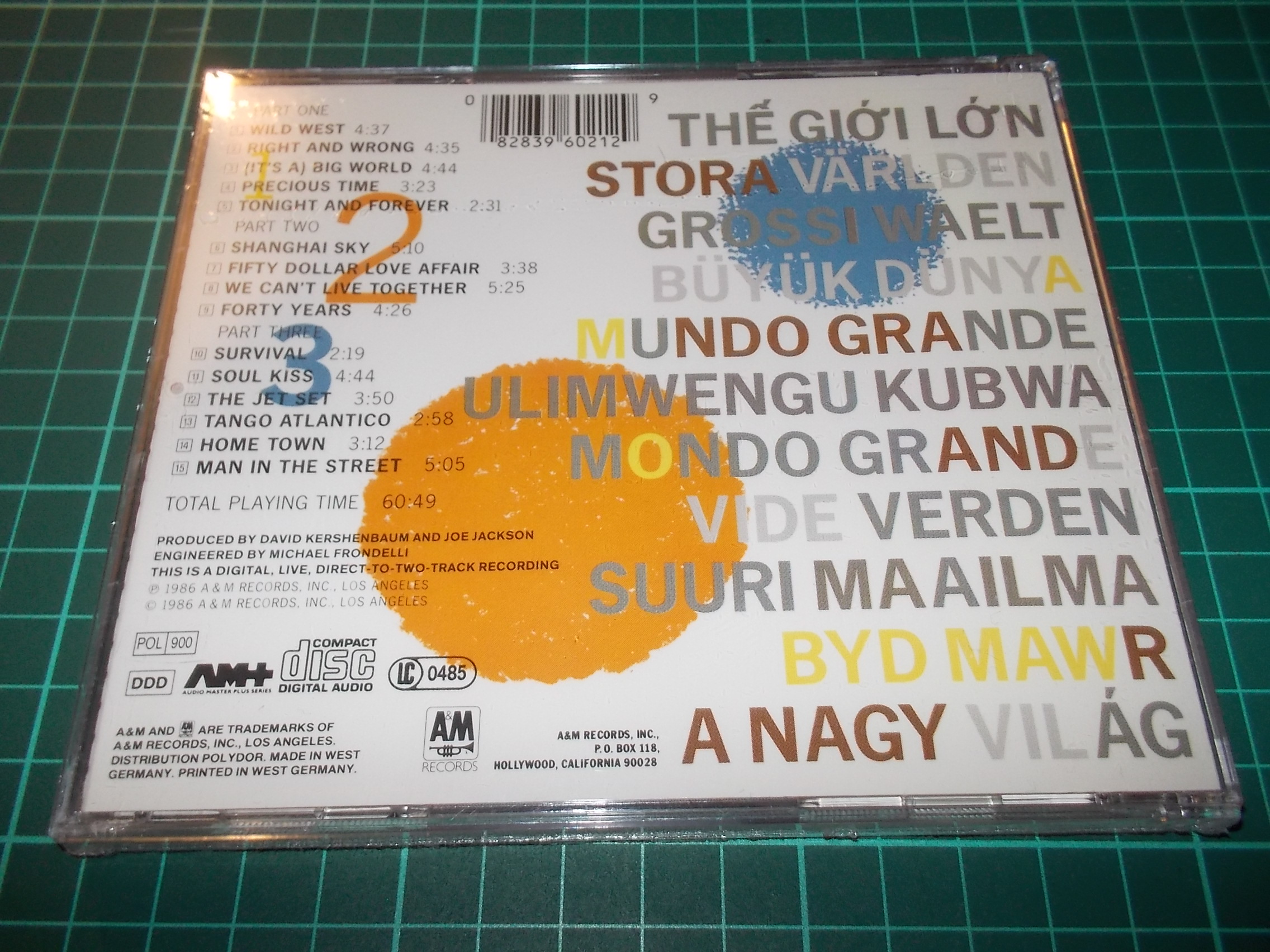 Joe Jackson - Big World (CD)