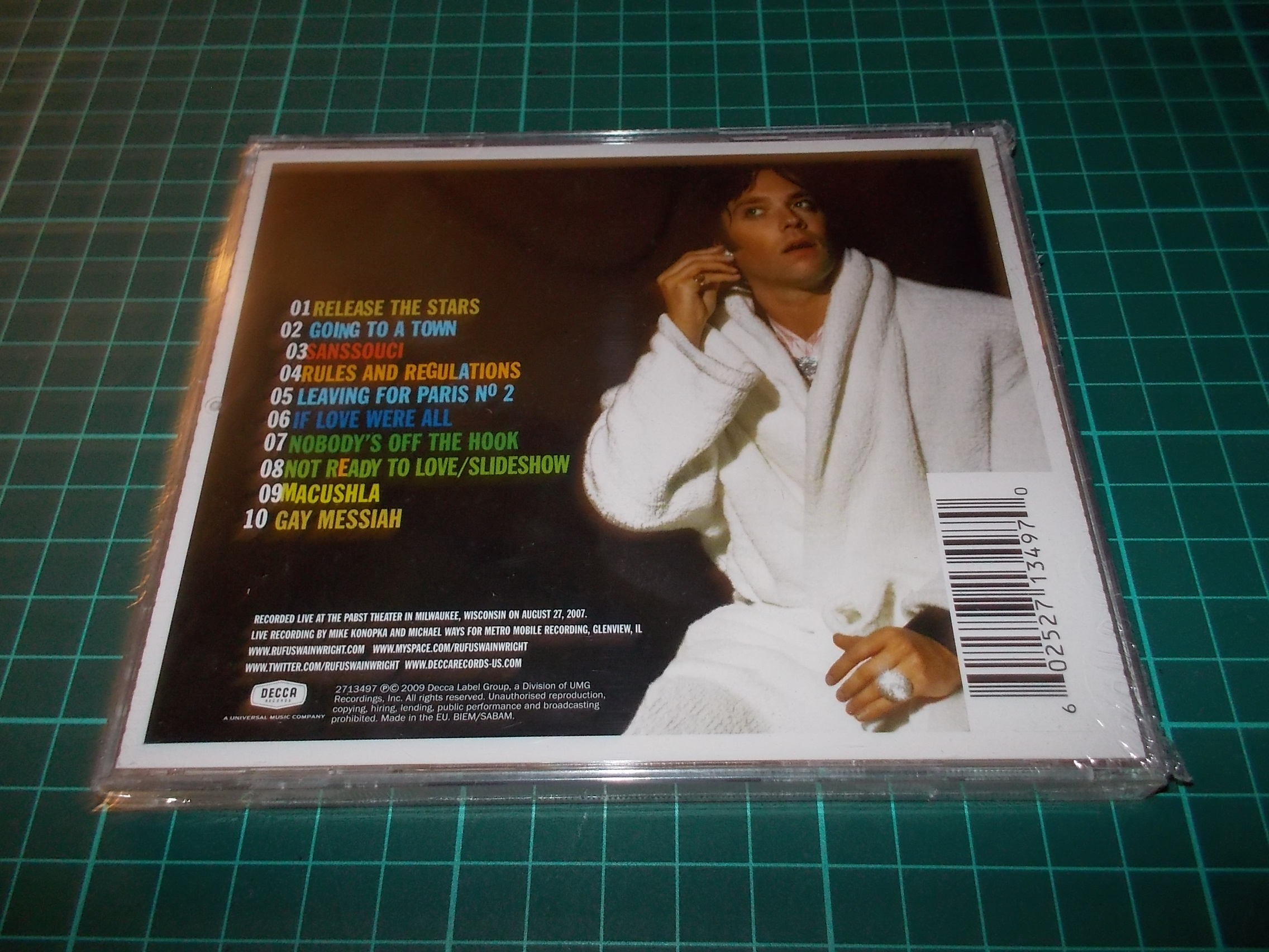 RUFUS WAINWRIGHT - MILWAUKEE AT LAST!!! (CD)