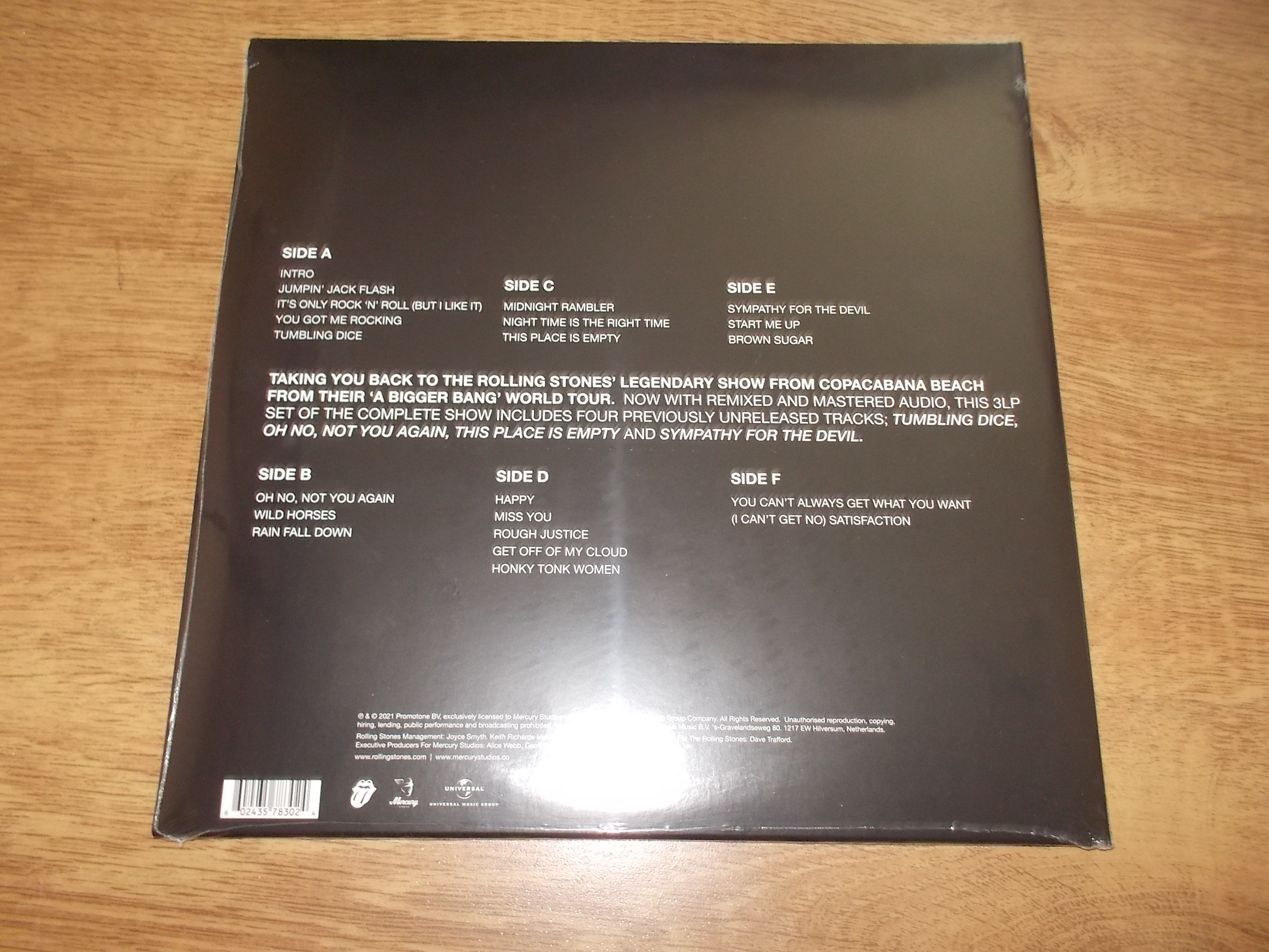 THE ROLLING STONES - A BIGGER BANG - LIVE.. (3Vinyl-LP)