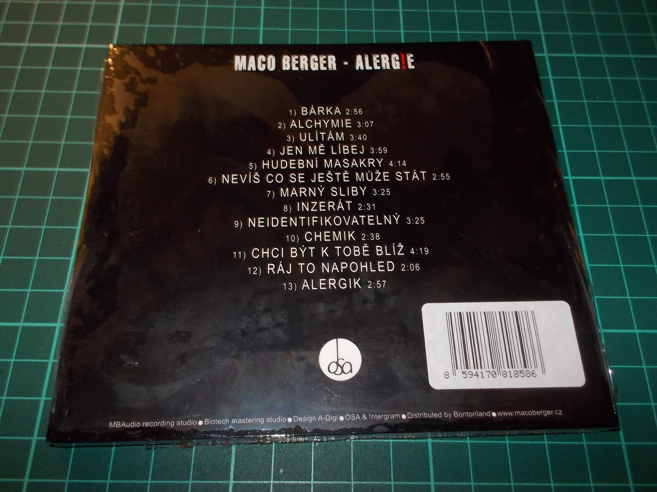 Maco Berger - Alergie (CD) Digipack