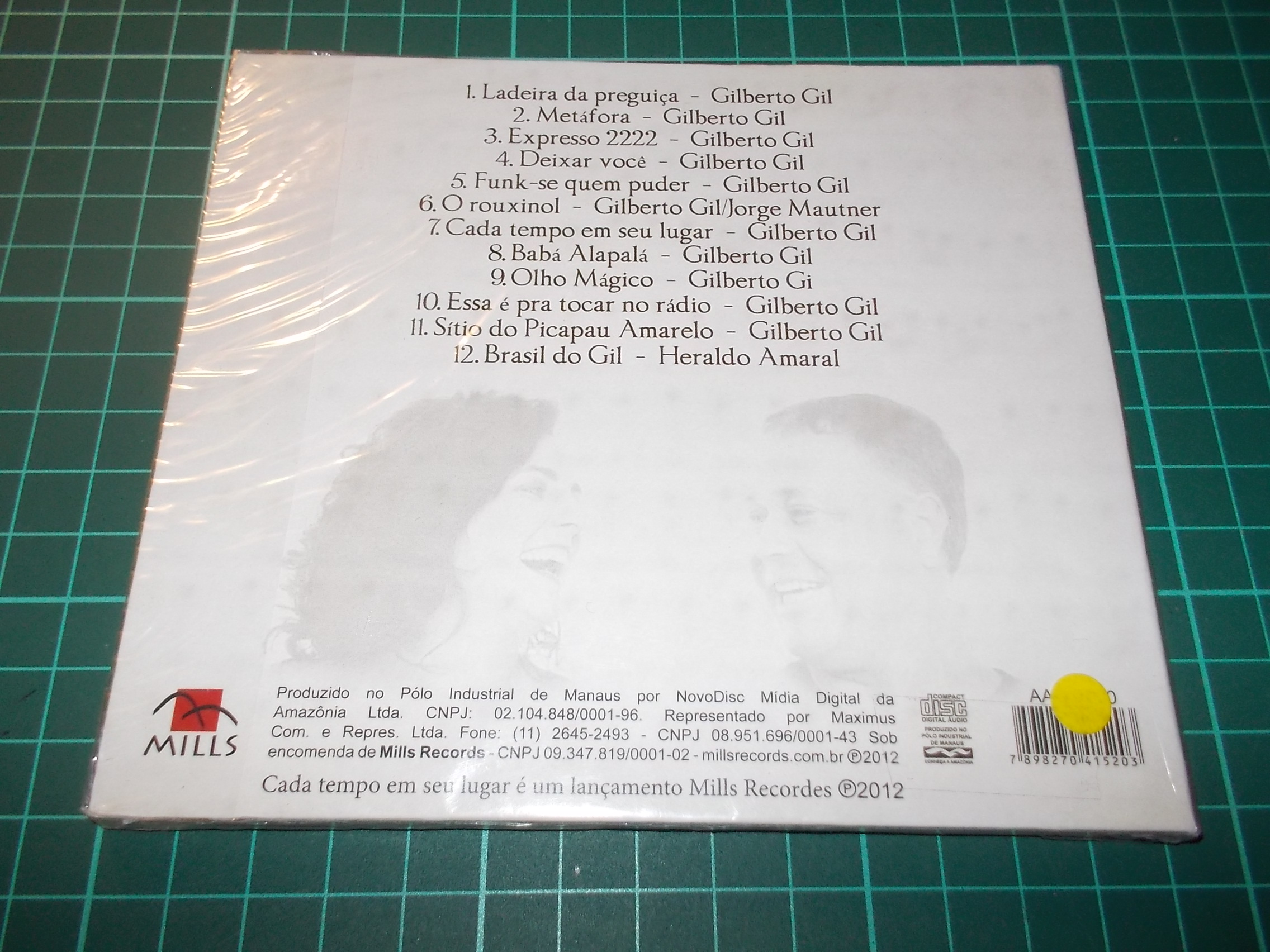 Cacala Carvalho E João Braga - Cada Tempo Em Seu Lugar (CD) Digipack