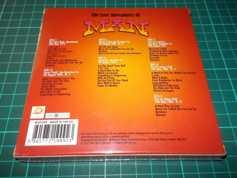 Man - The Live Adventures Of (7CD) Digipack