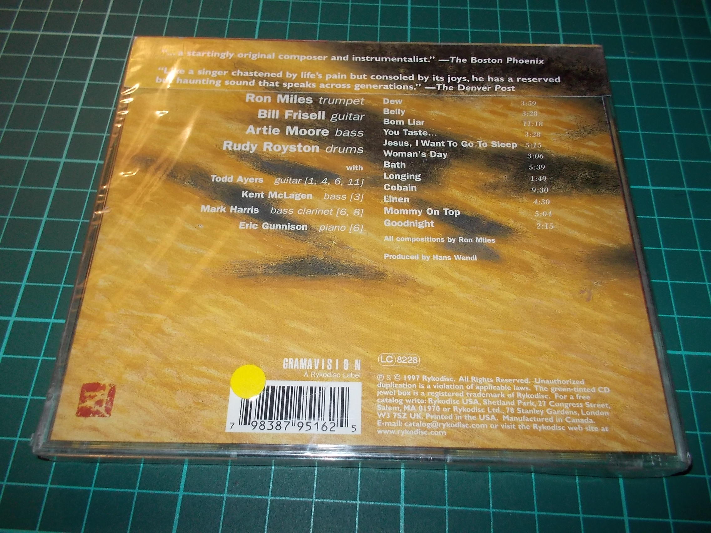 Ron Miles - Woman's Day (CD)
