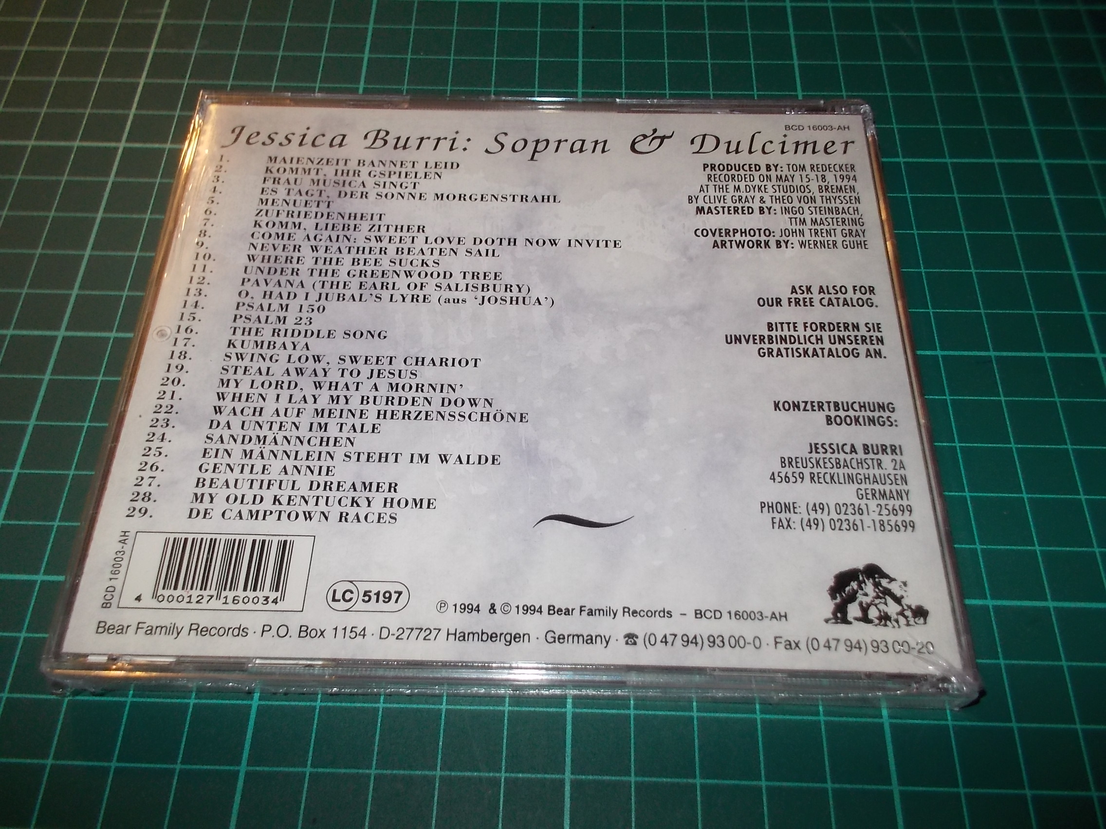 Jessica Burri - Sopran & Dulcimer (CD)