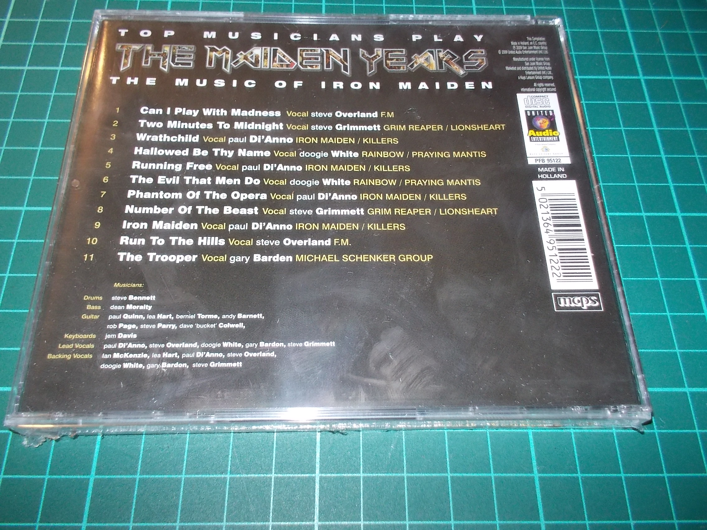 V.A - Top Musicians Play - The Maiden Years - The Music Of Iron Maiden (CD)