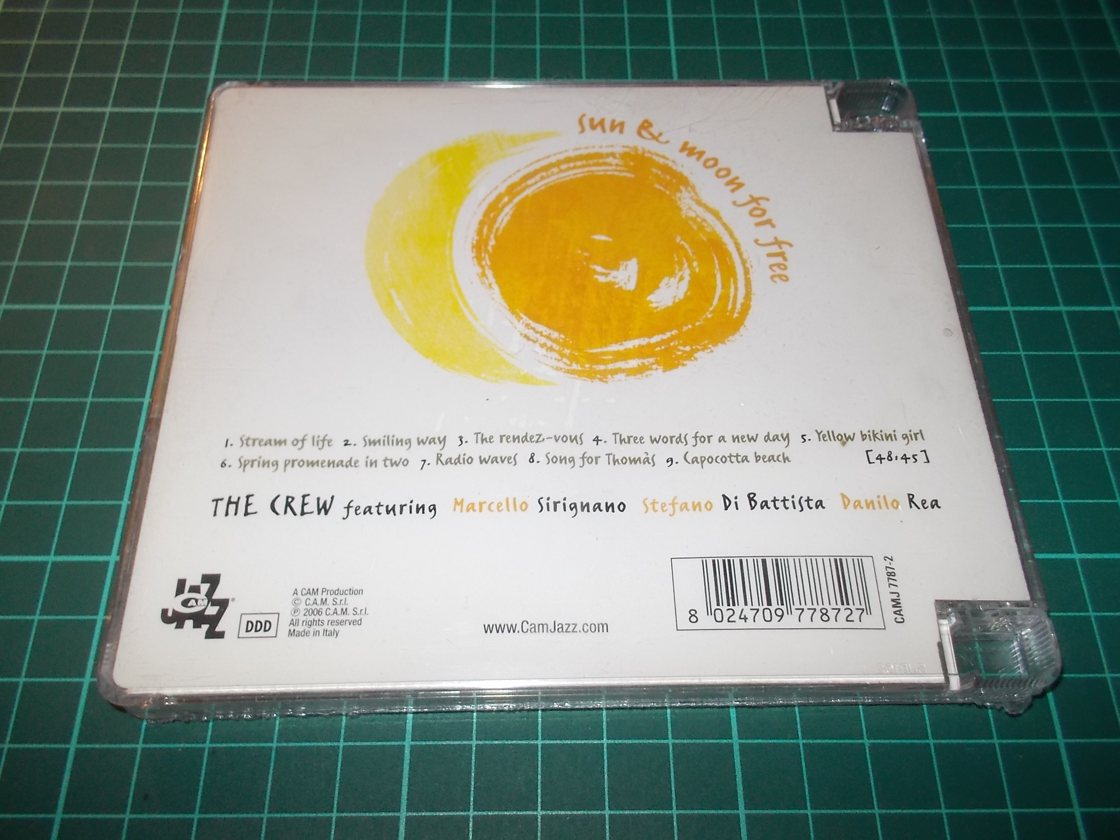 The Crew Featuring Marcello Sirignano, Stefano Di Battista, Danilo Rea - Sun & Moon For Free (CD)