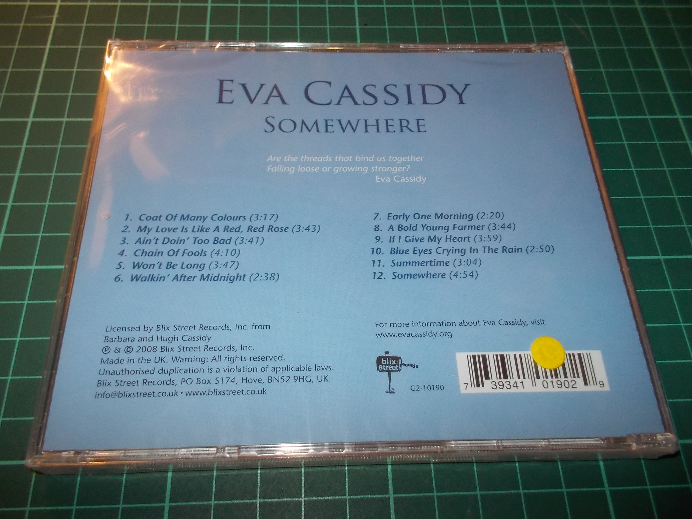 Eva Cassidy - Somewhere (CD)