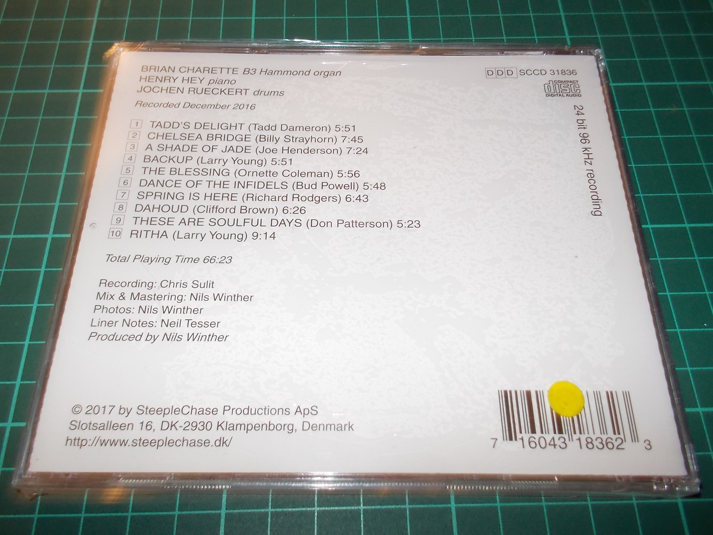 Brian Charette - Backup (CD)