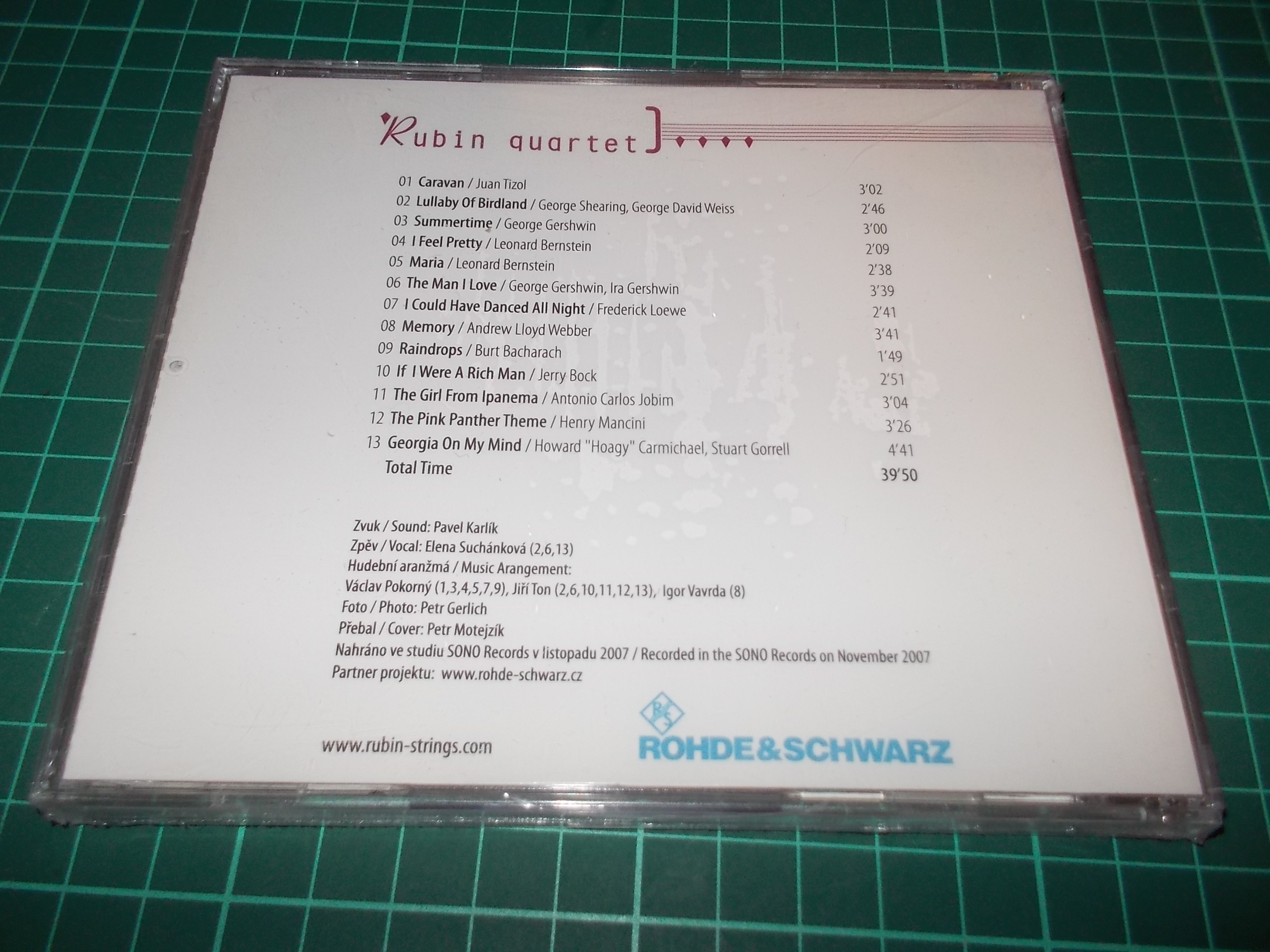 Rubin Quartet - Rubin Quartet (CD)