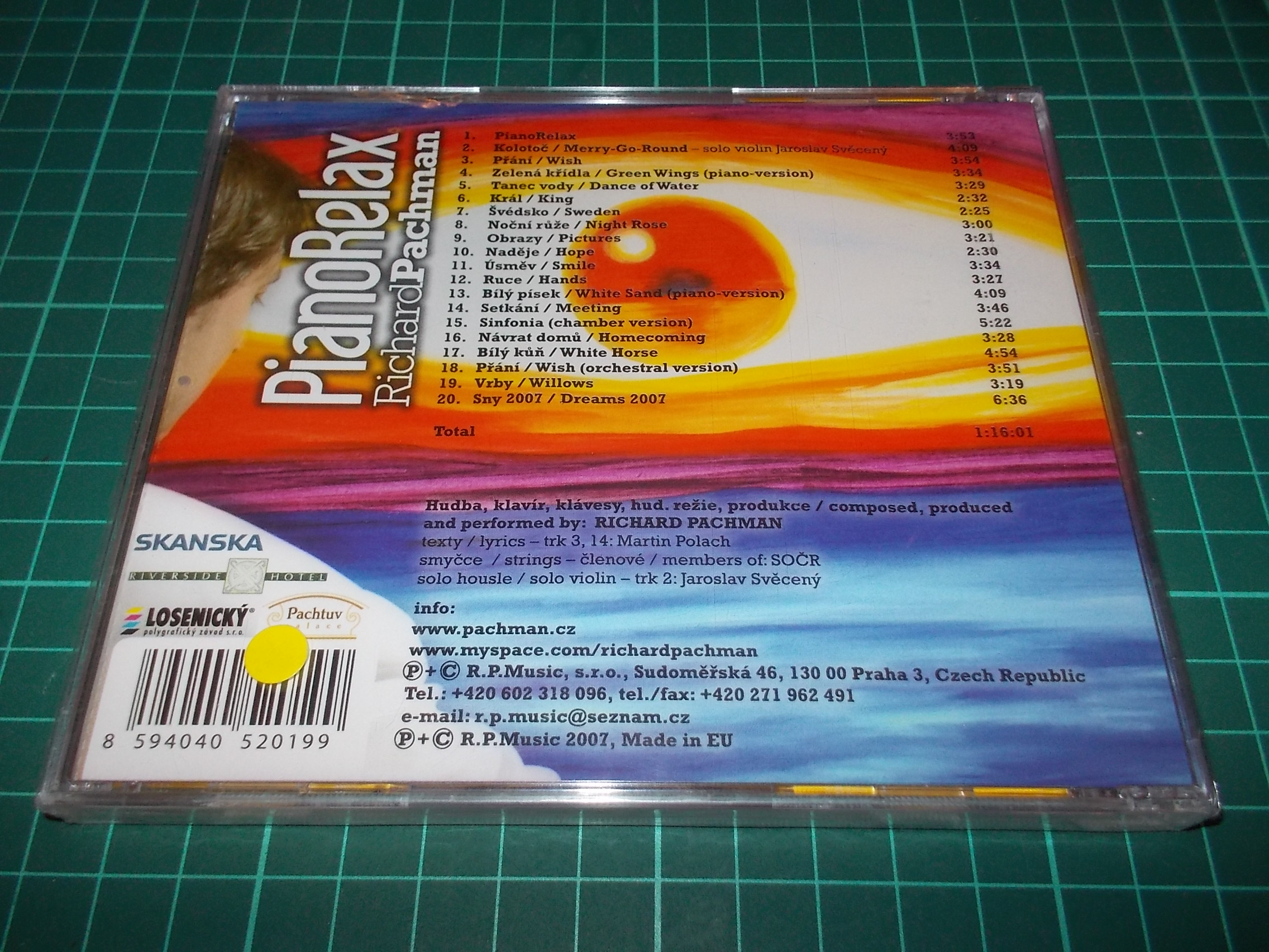 PACHMAN RICHARD - PIANORELAX (CD)
