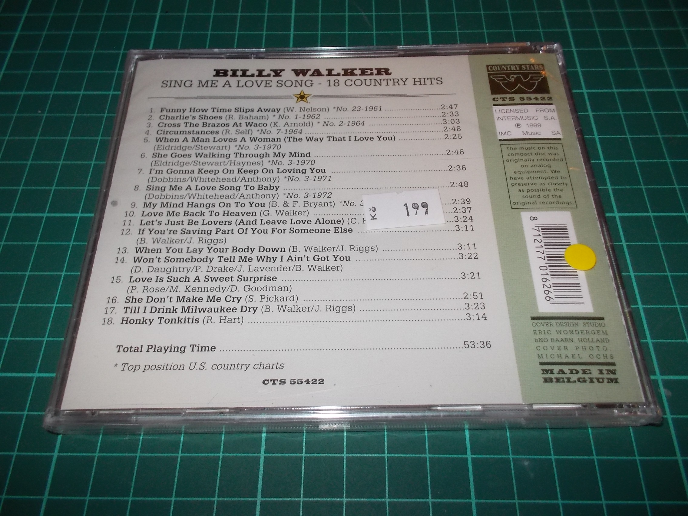 Billy Walker - Sing Me A Love Song - 18 Country Hits (CD)