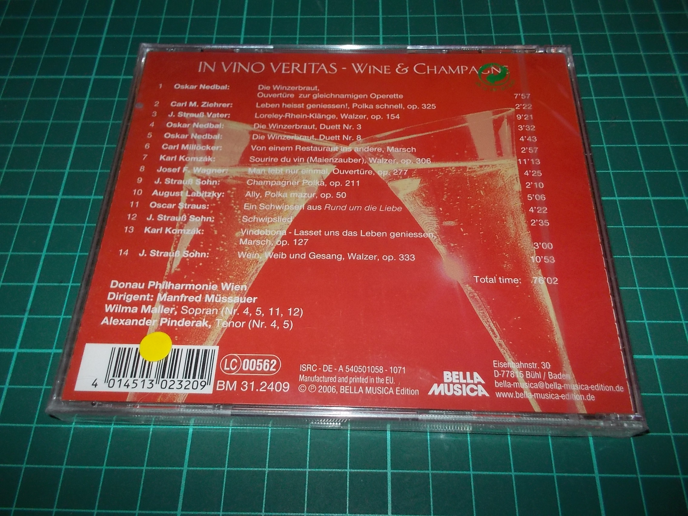 Donau Philharmonie Wien: Manfred Müssauer - IN VINO VERITAS (CD)