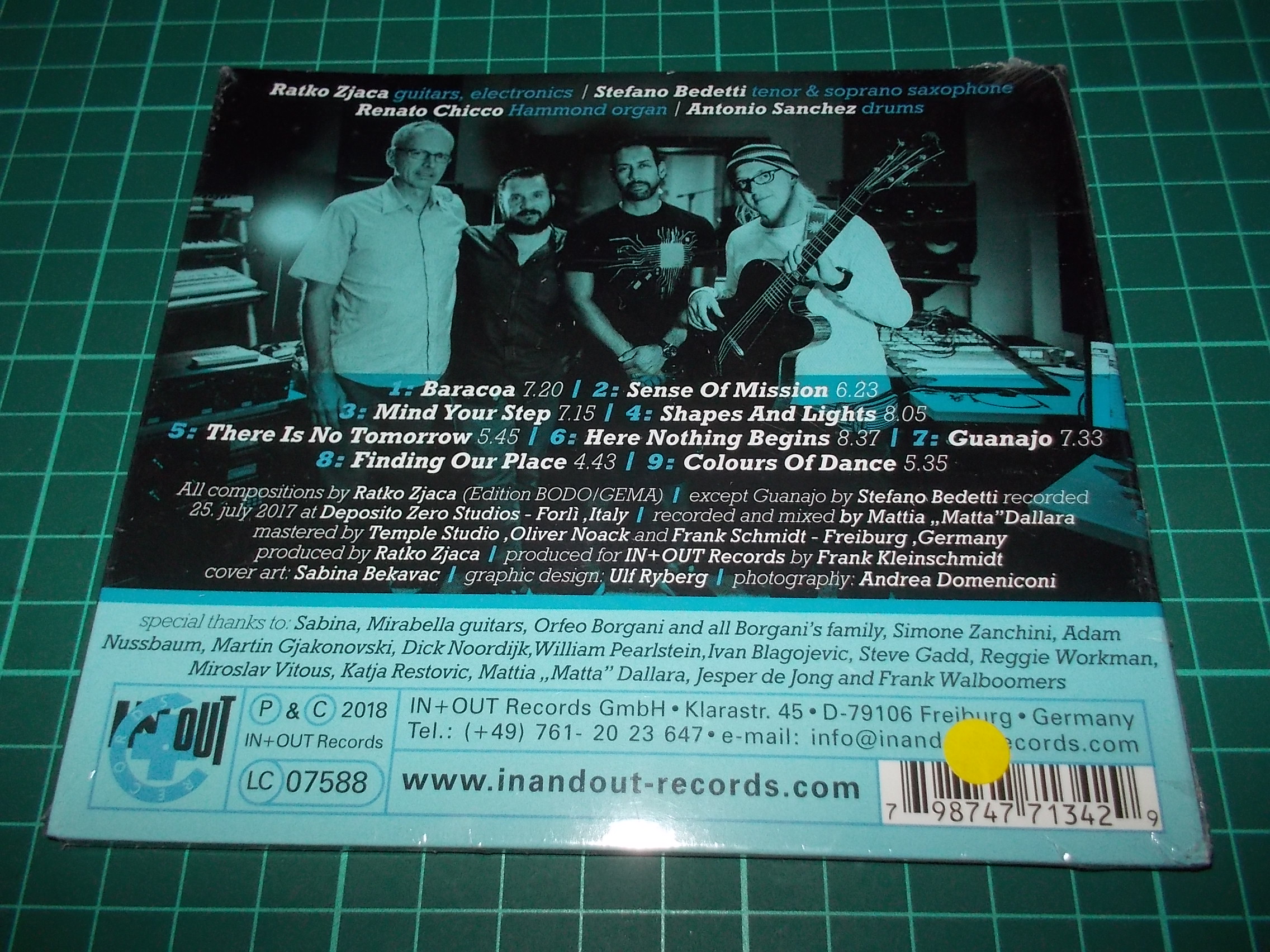 Ratko Zjaca Nocturnal Four - Life On Earth  (CD) Digipack