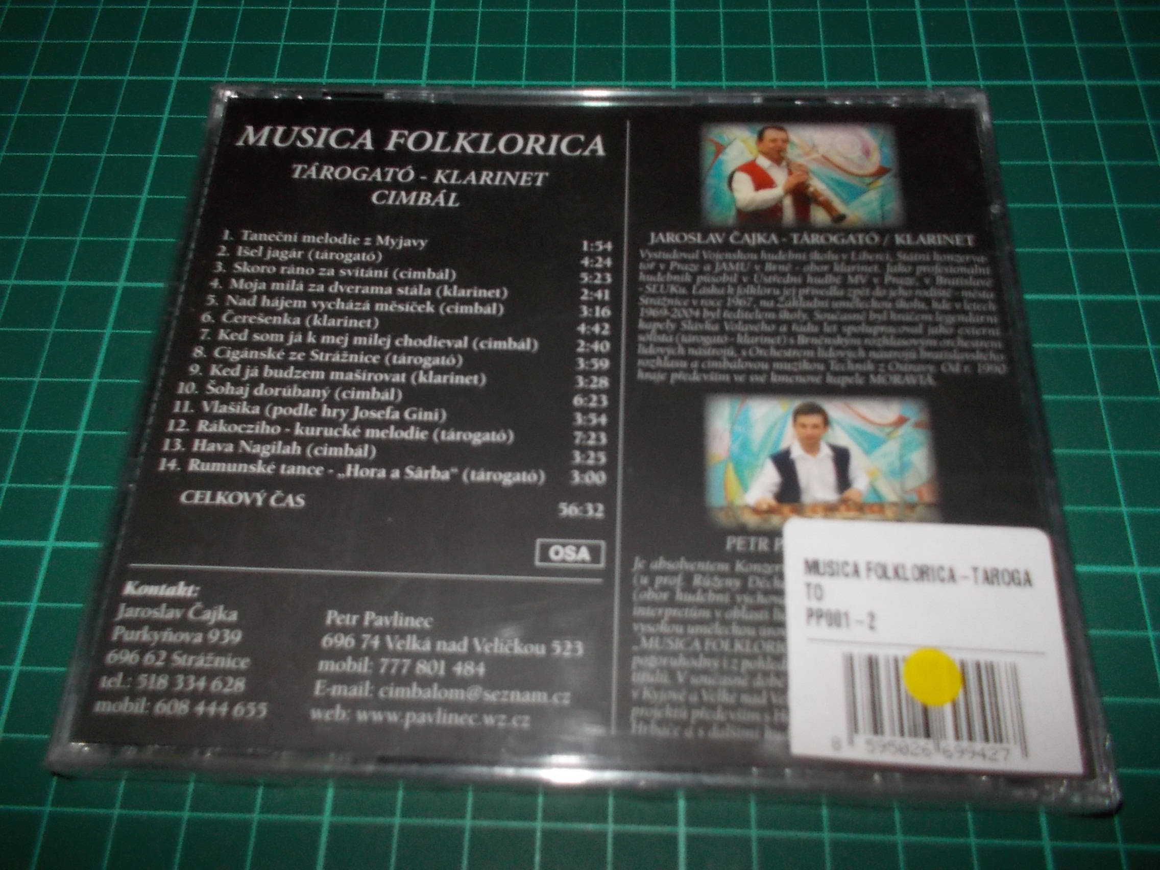 MUSICA FOLKLORICA - TÁROGATÓ - KLARINET - CIMBÁL (CD)