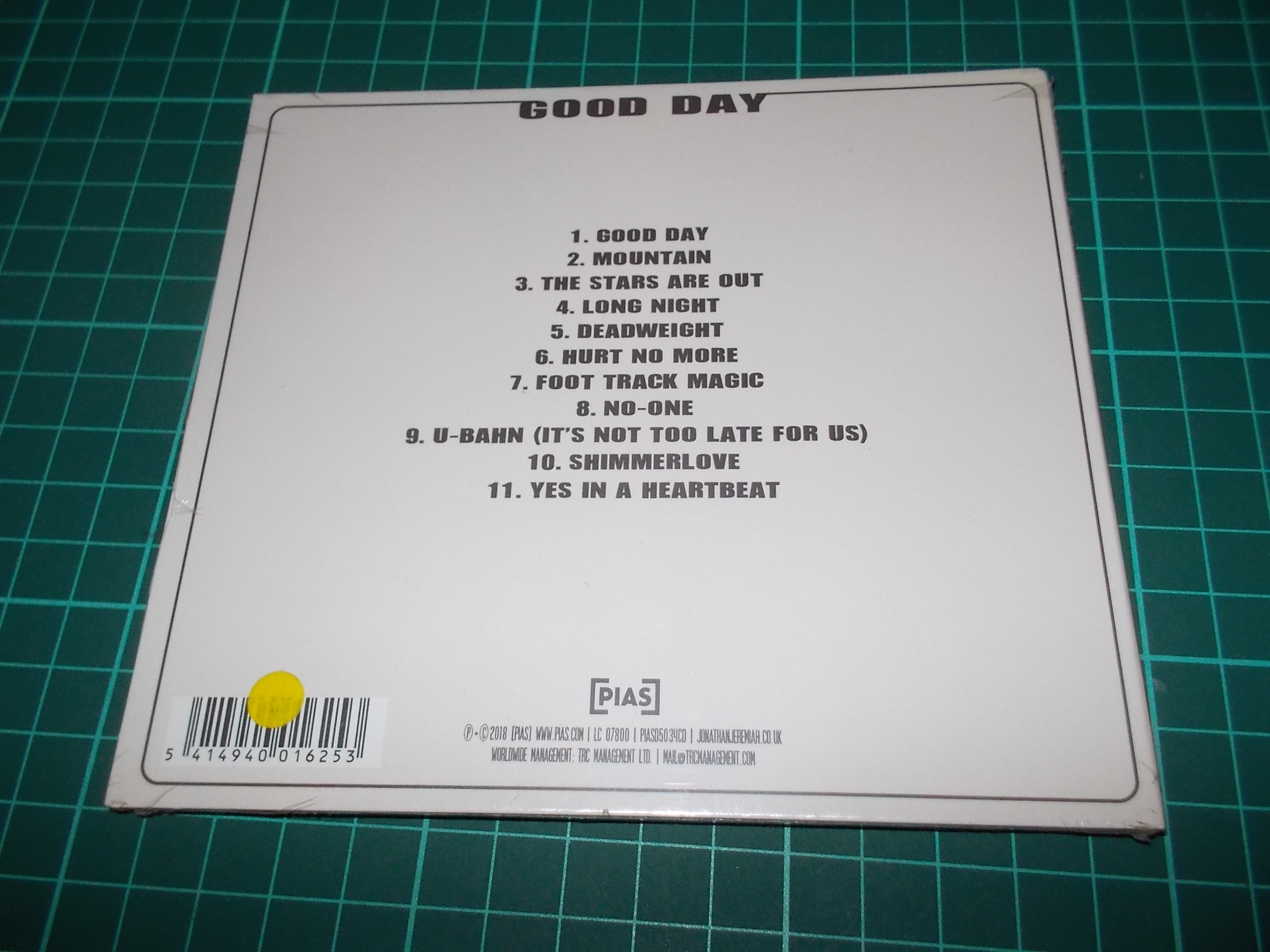 Jonathan Jeremiah - Good Day (CD) Digipack