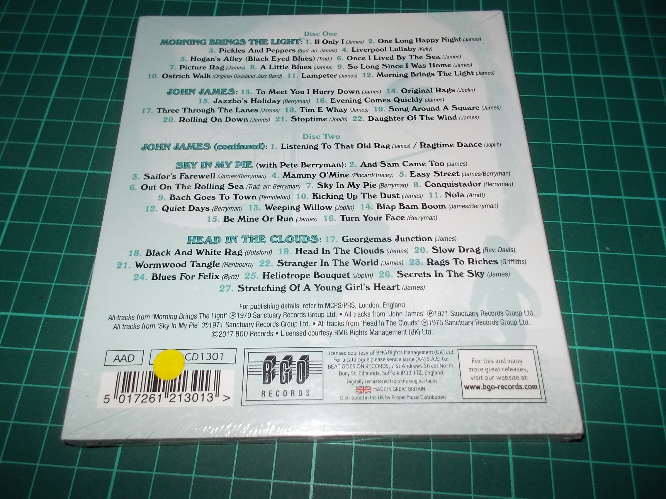 John James - Morning Brings The Light / John James / Sky In My Pie / Head In The Clouds (2CD) Digipack