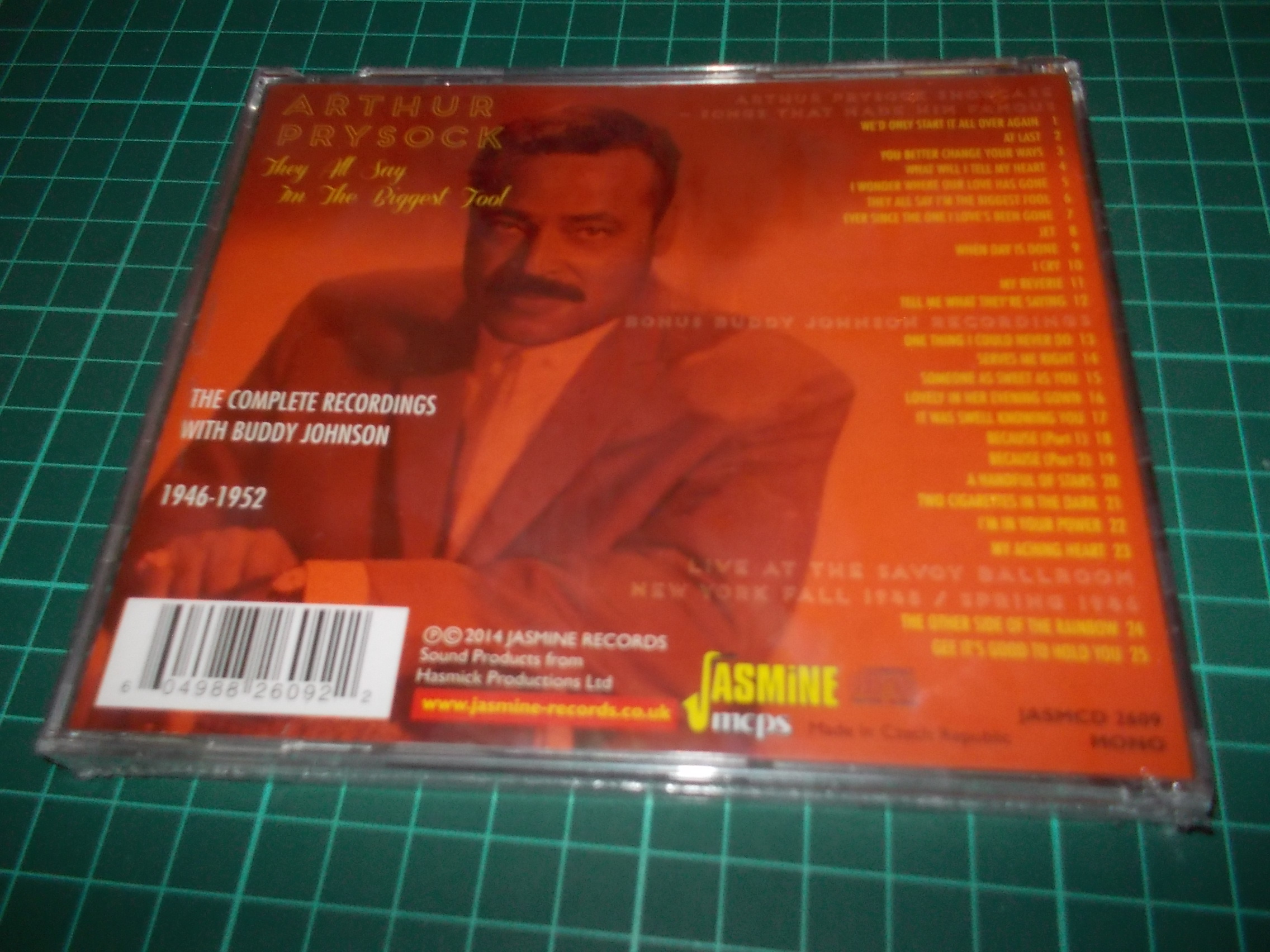 Arthur Prysock - They All Say I'm the Biggest Fool (CD)