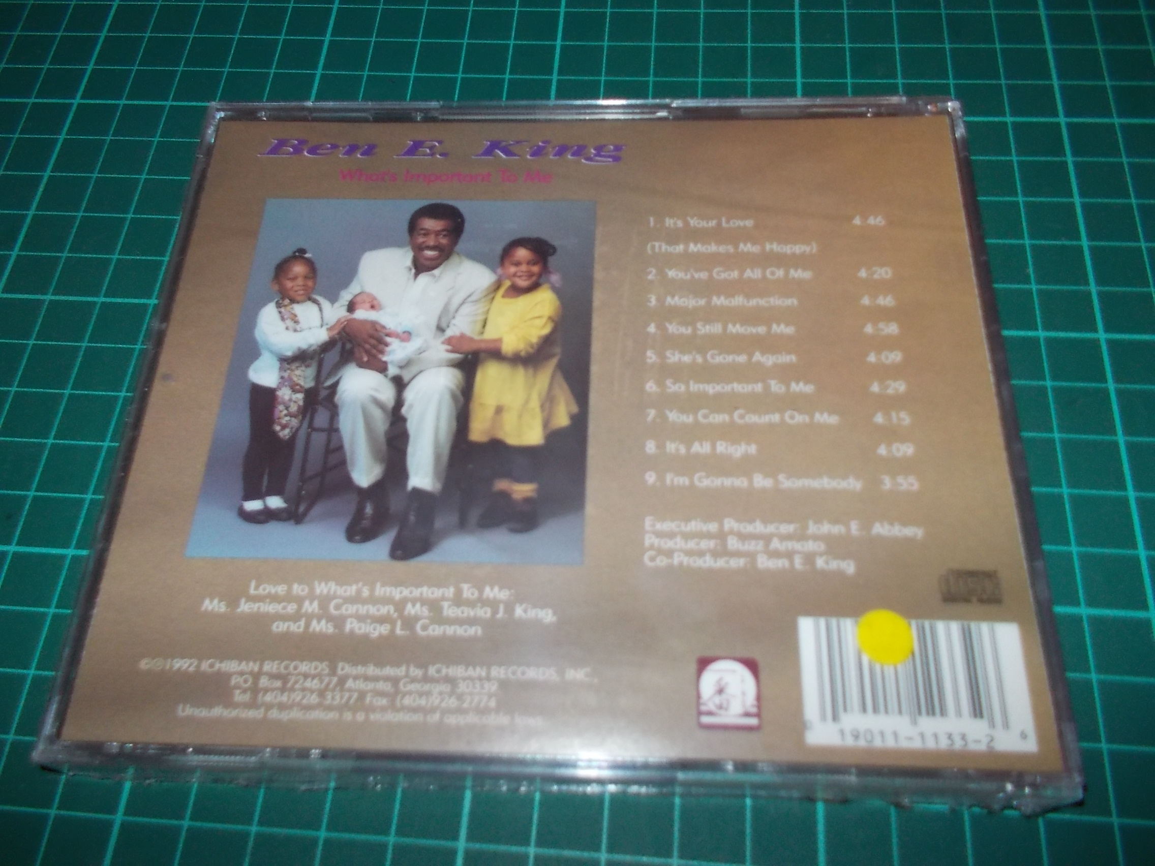 Ben E. King - What's Important To Me (CD)