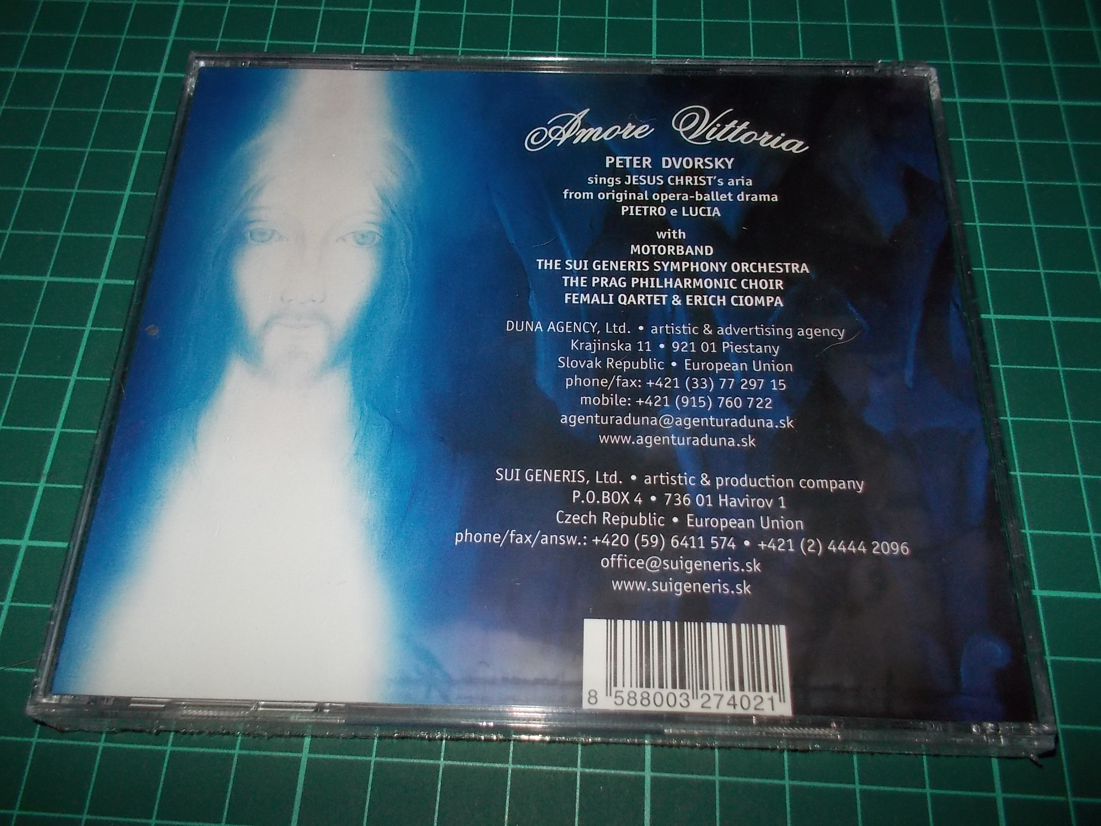 AMORE VITTORIA - THE MUSIC SUI GENERIS, PETER DVORSKY (CD)