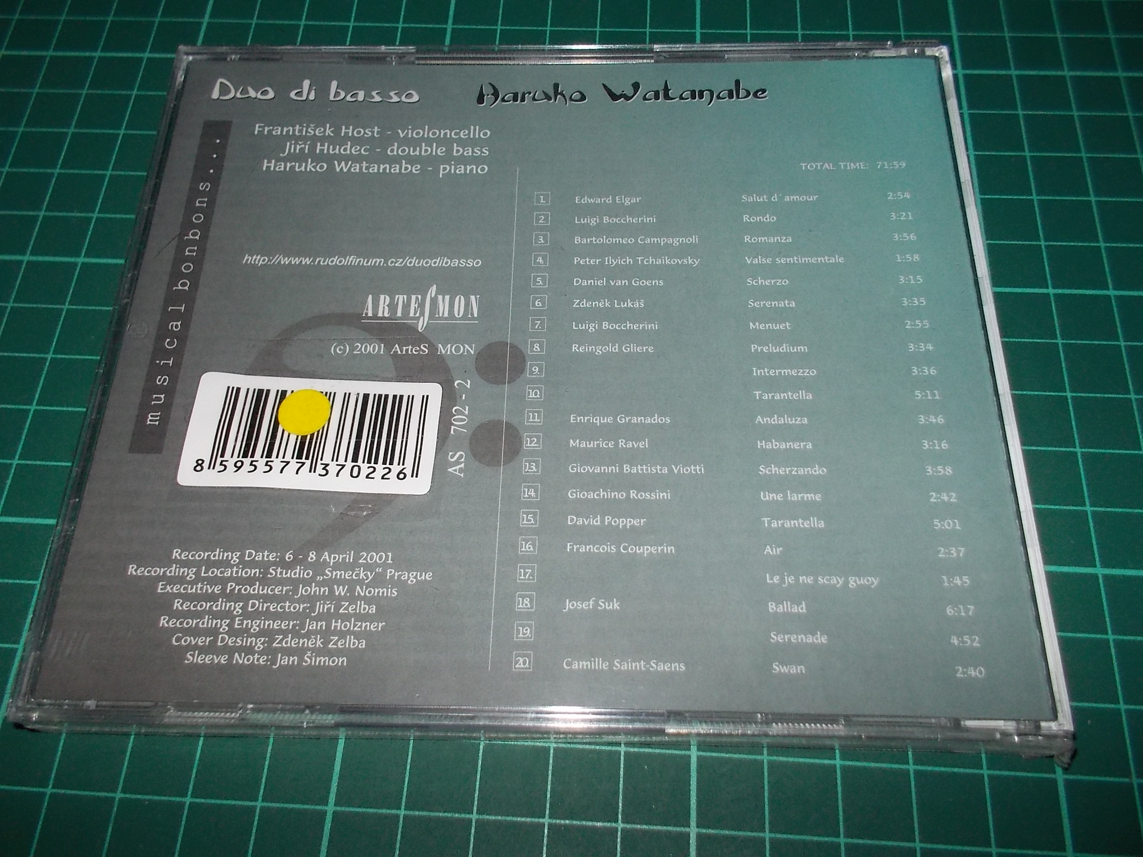 DUO DI BASSO a HARUKO WATANABE - MUSICAL BONBONS (CD)