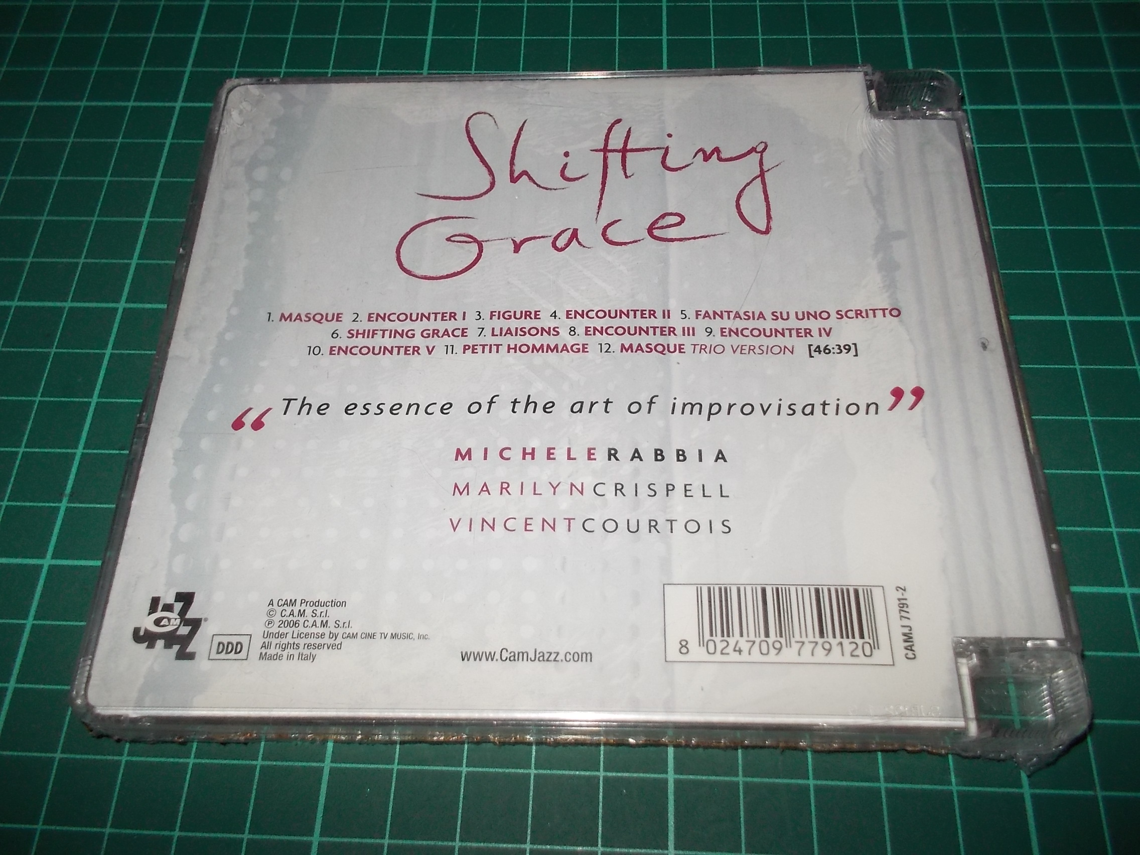 Michele Rabbia, Marilyn Crispell, Vincent Courtois - Shifting Grace (CD)