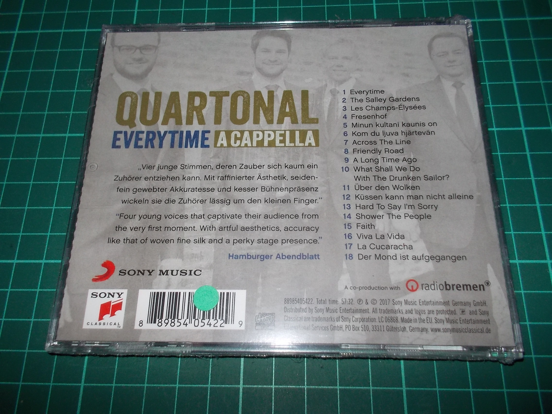 QUARTONAL EVERYTIME - A CAPPELLA (CD)