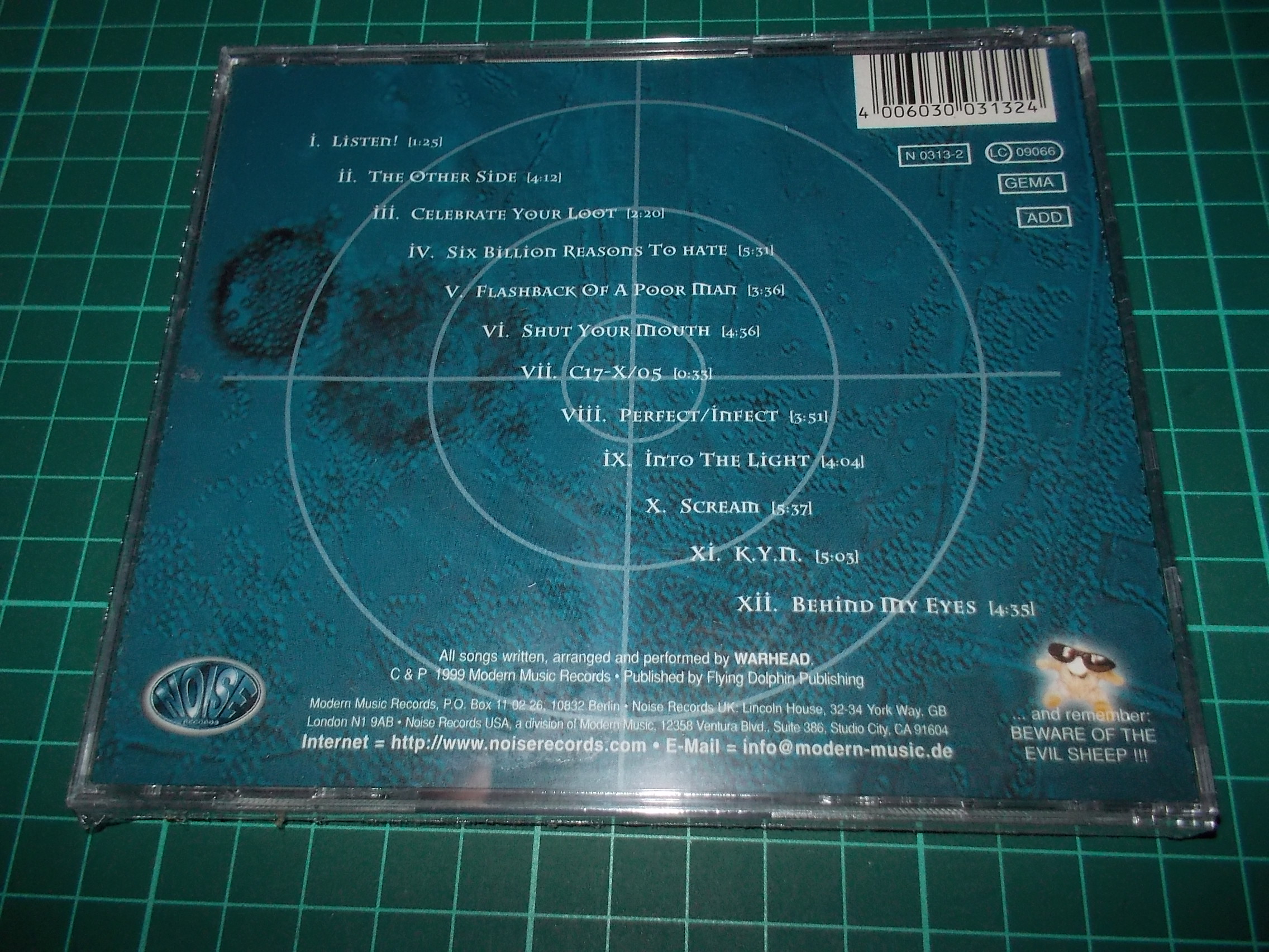 Warhead - Perfect/Infect (CD)