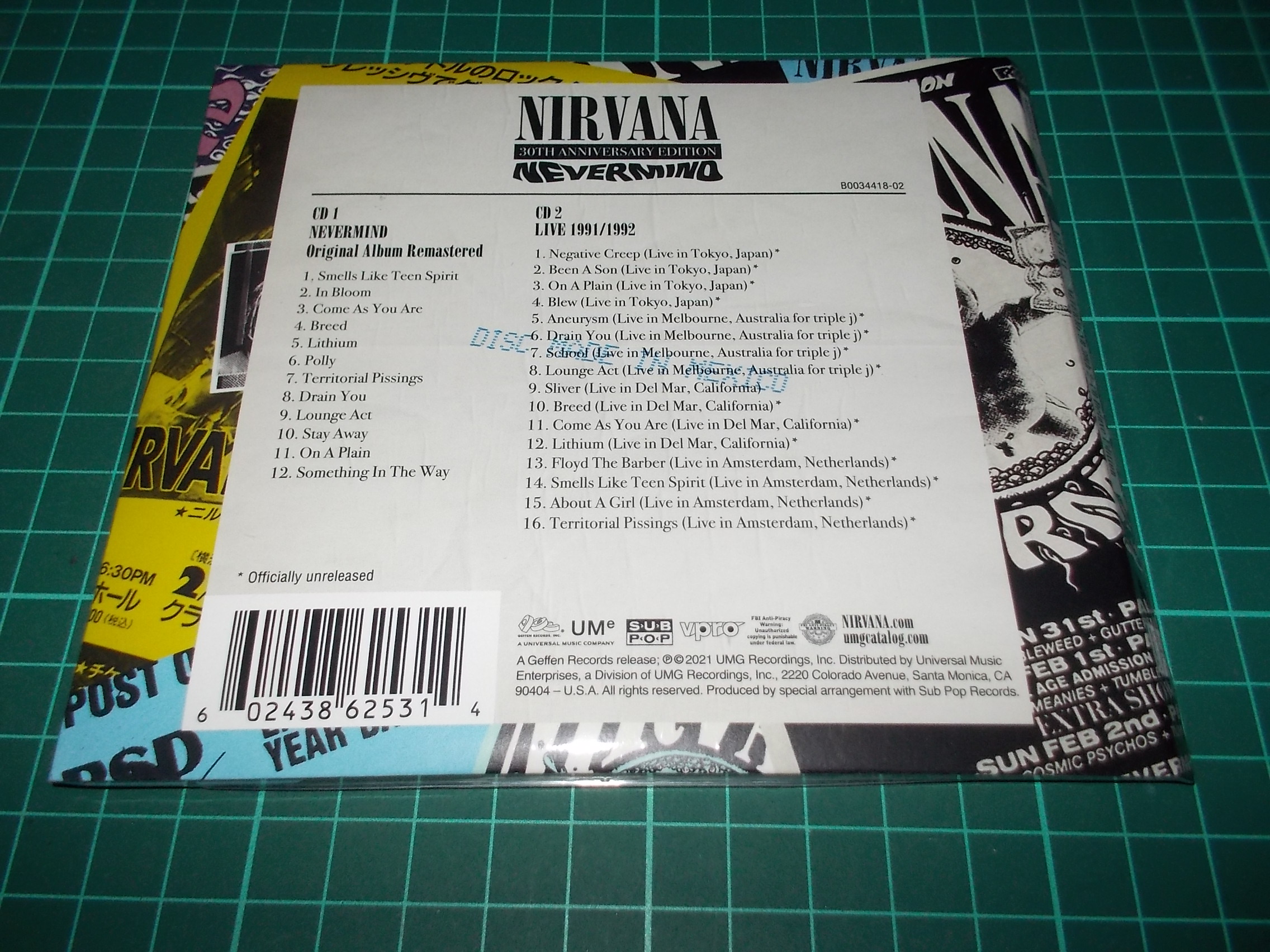 NIRVANA - NEVERMIND - DELUXE - ANNIVERSARY EDITION (2CD) Digipack