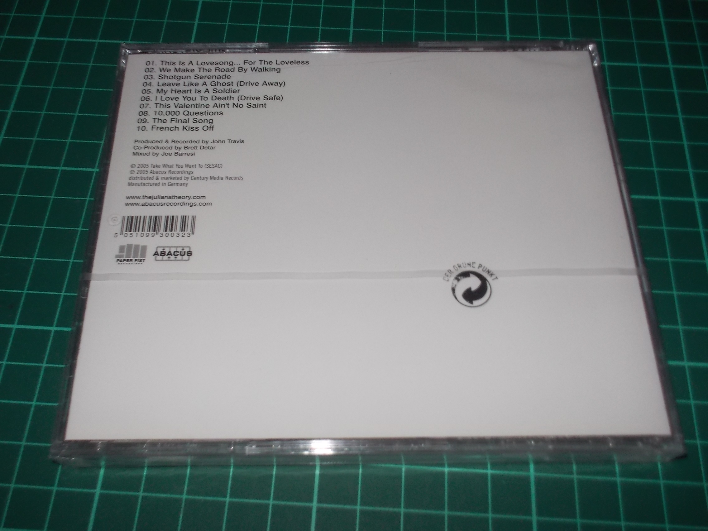 THE JULIANA THEORY - DEADBEAT SWEETHEARTBEAT (CD)