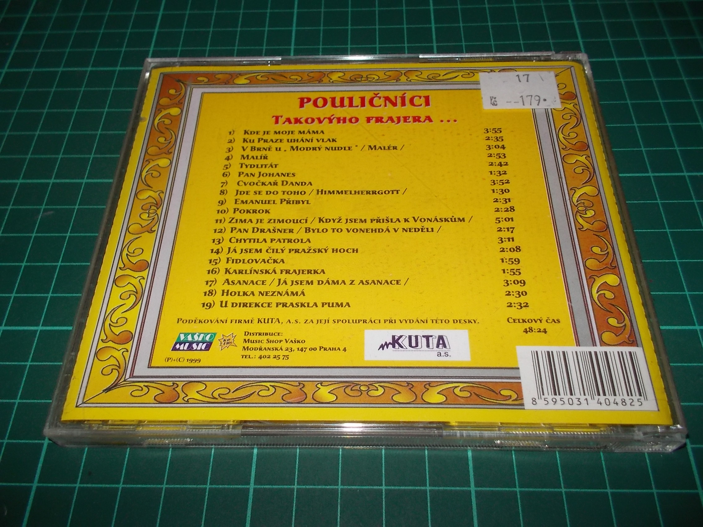 POULIČNÍCI - TAKOVÁ FRAJERKA (CD) BAZAR ROZBALENO 