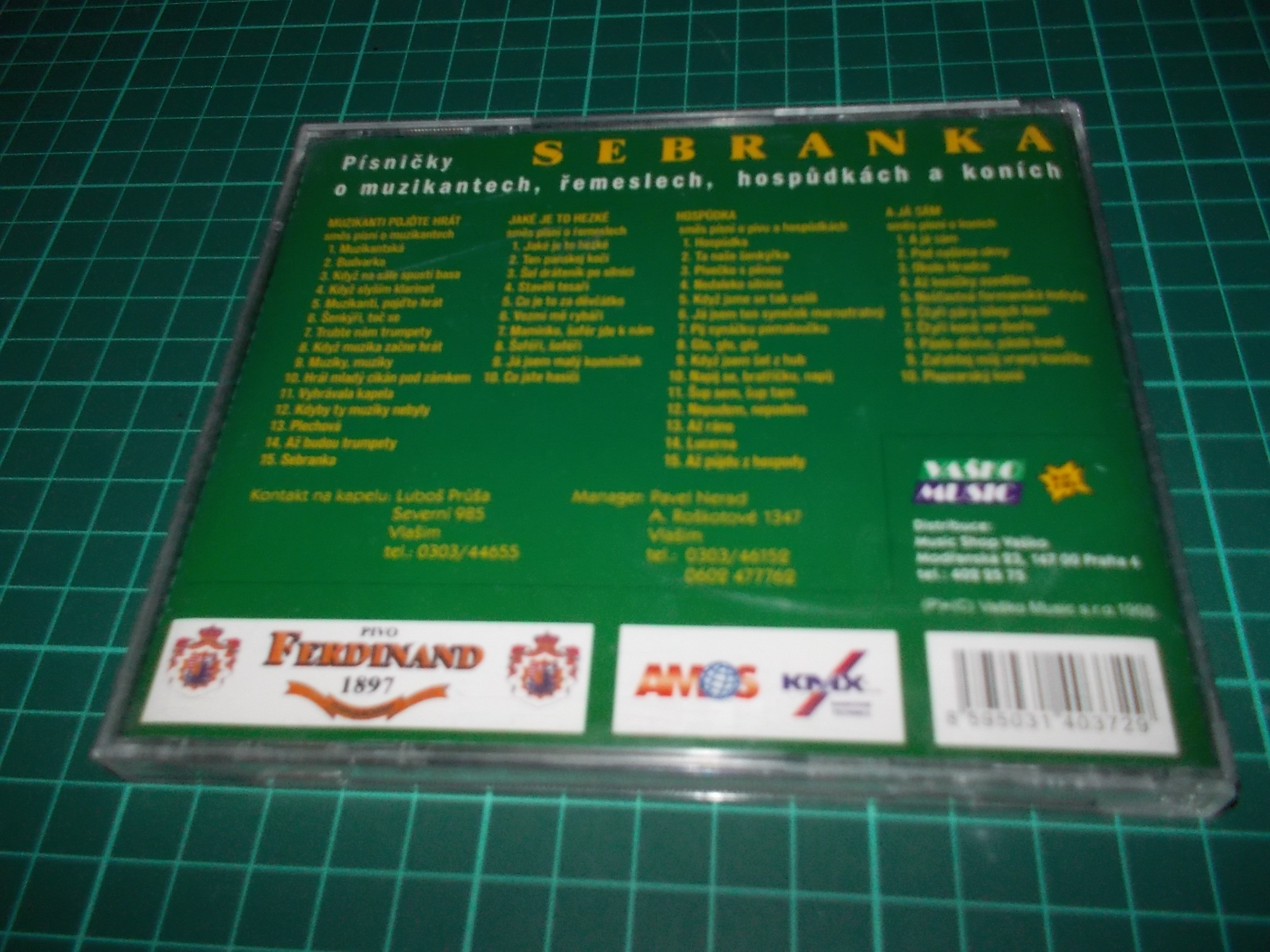 Sebranka - Písničky O Muzikantech, Řemeslech, Hospůdkách A Koních (CD) BAZAR ROZBALENO