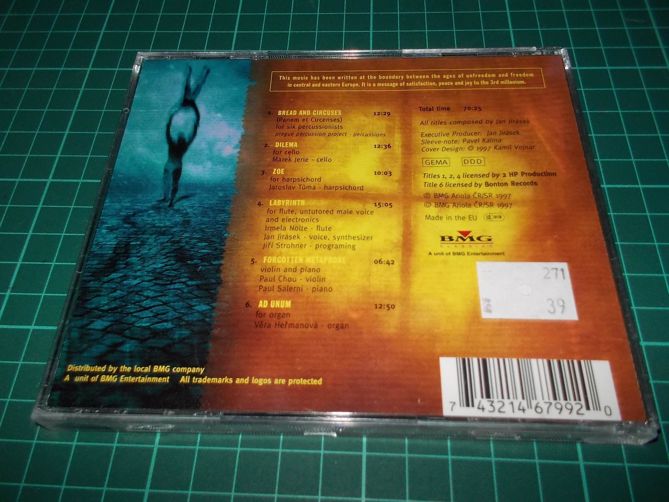 Jan Jirásek - Bread And Circuses (CD) BAZAR ROZBALENO