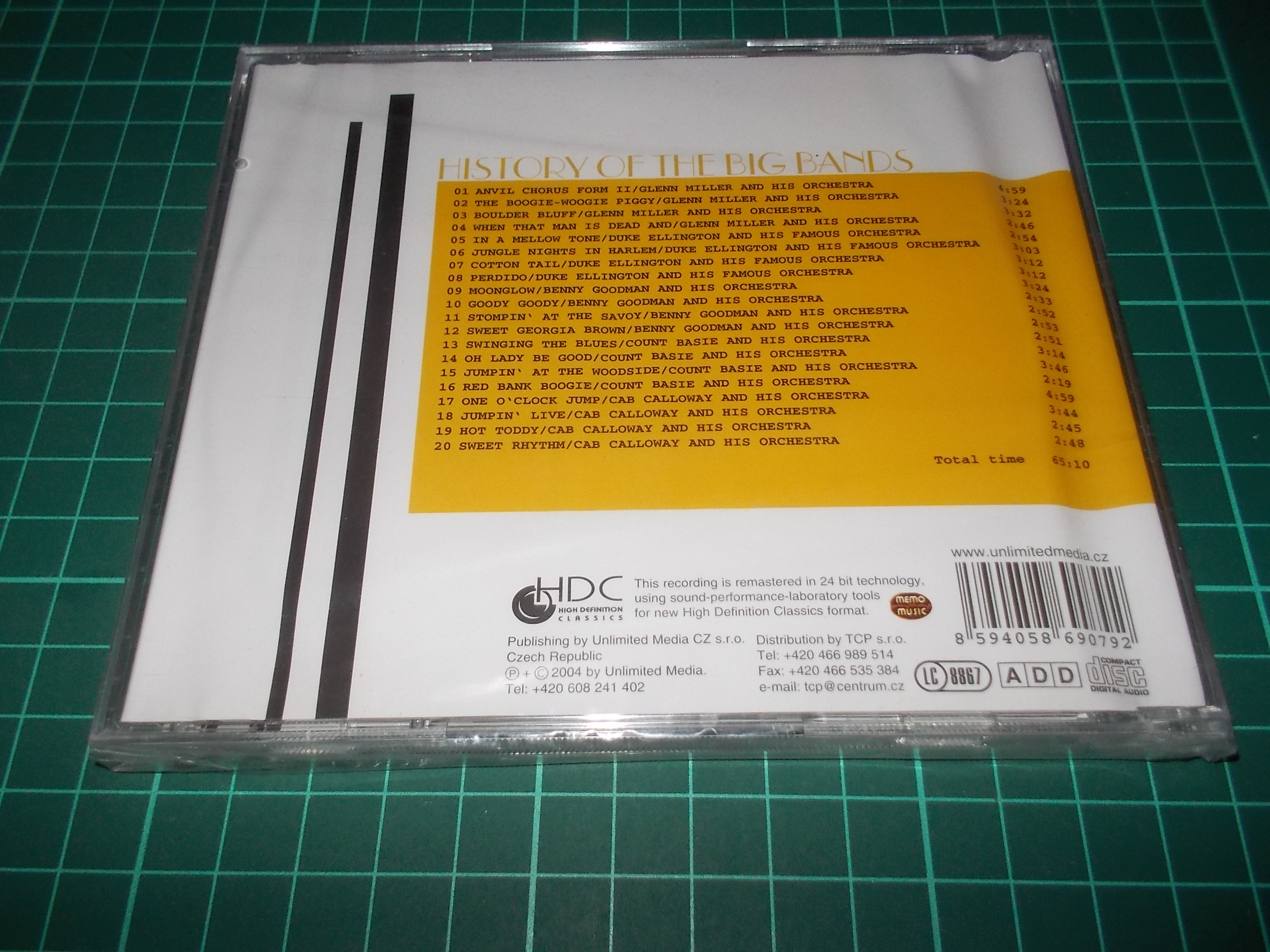 V.A. - History of the big bands - Glenn Miller, Benny Goodman, Louis Amstrong (CD)