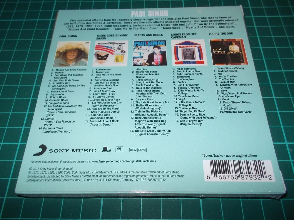 Paul Simon - Original Album Classics (5 CD BOX)