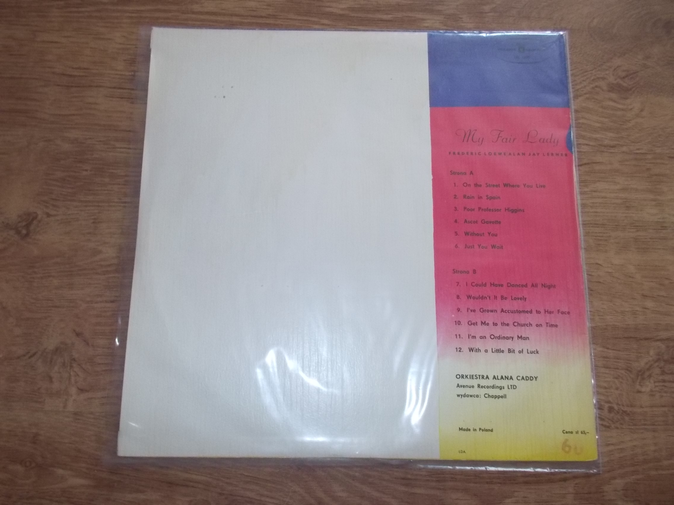 Orkiestra Alana Caddy - My Fair Lady (Vinyl-LP) BAZAR ROZBALENO 