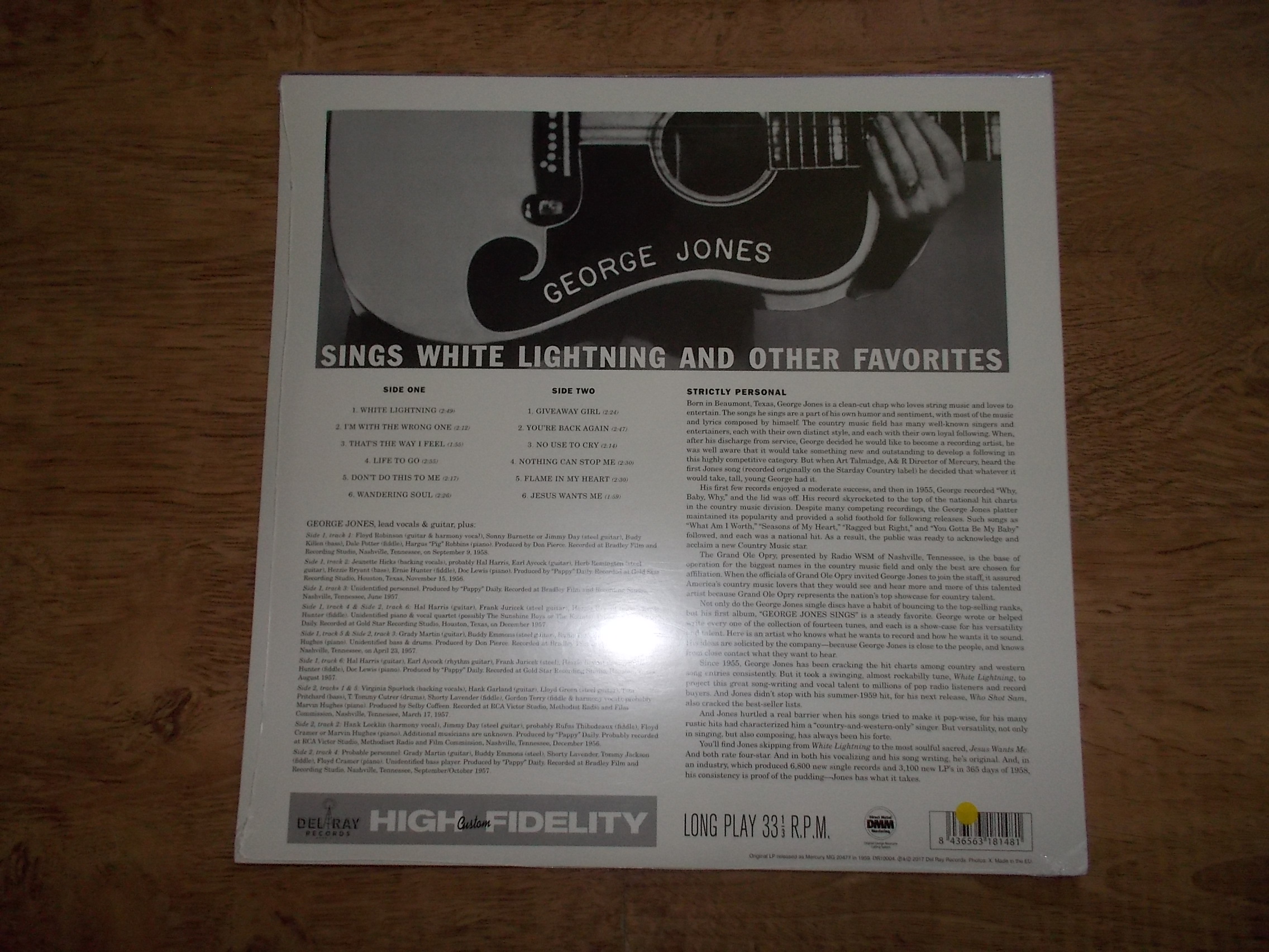 George Jones - George Jones Sings White Lightning And Other Favorites (Vinyl-LP)