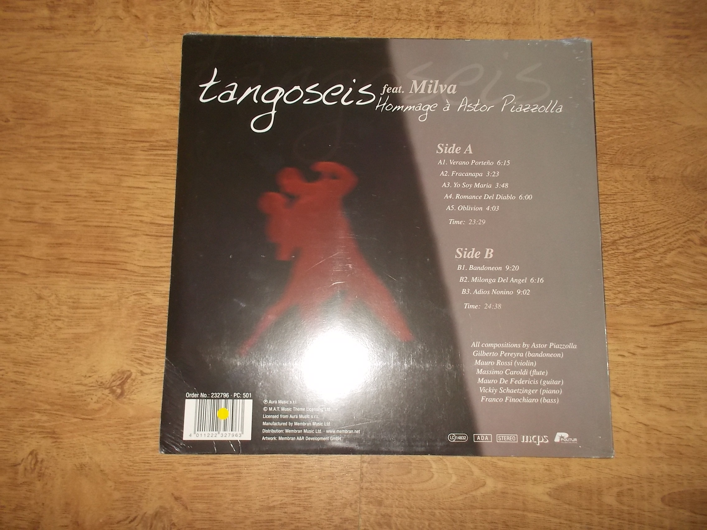 TangoSeis Feat. Milva - Hommage À Astor Piazzolla (Vinyl-LP)