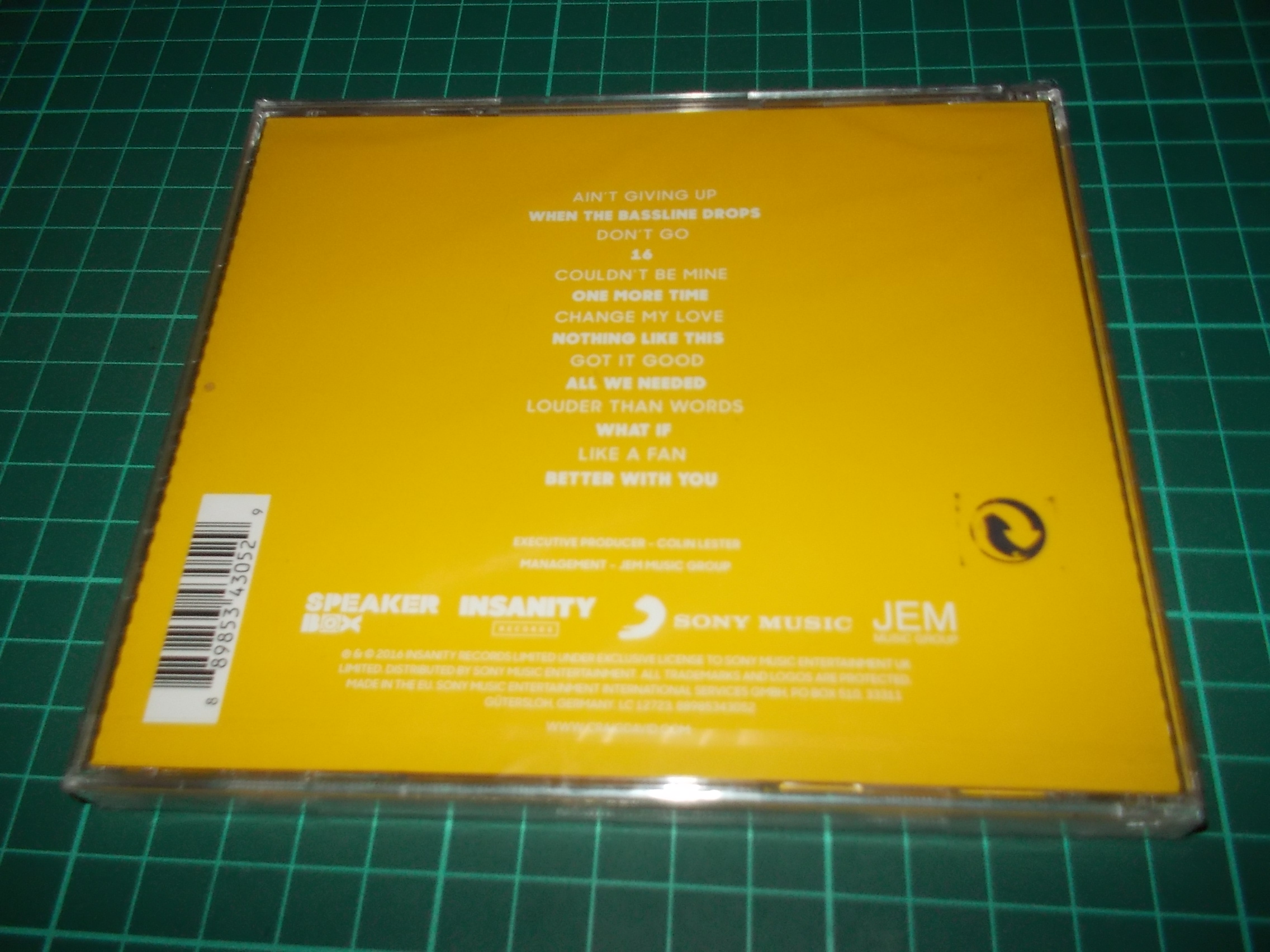 CRAIG DAVID - FOLLOWING MY INTUITION (CD)