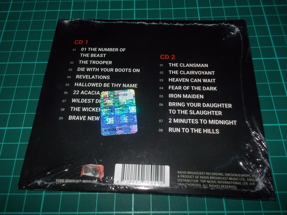 Iron Maiden - Radio Broadcast Recording Stockholm/Sweden, June 28, 2003 (2CD) Digipack