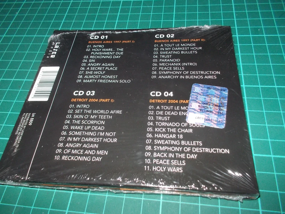 Megadeth - Total Destruction - RADIO BROADCAST RECORDINGS (4 CD) Digipack
