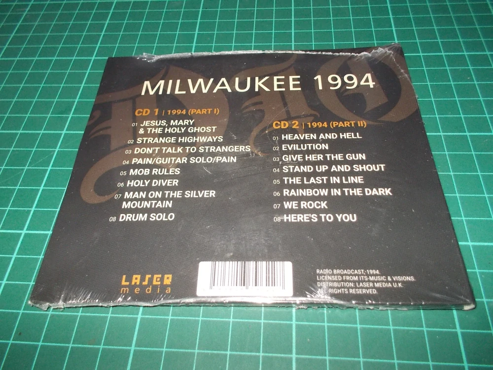 Dio - Milwaukee 1994 - CLASSIC LIVE FM BROADCAST, U.S.A. (2 CD) Digipack