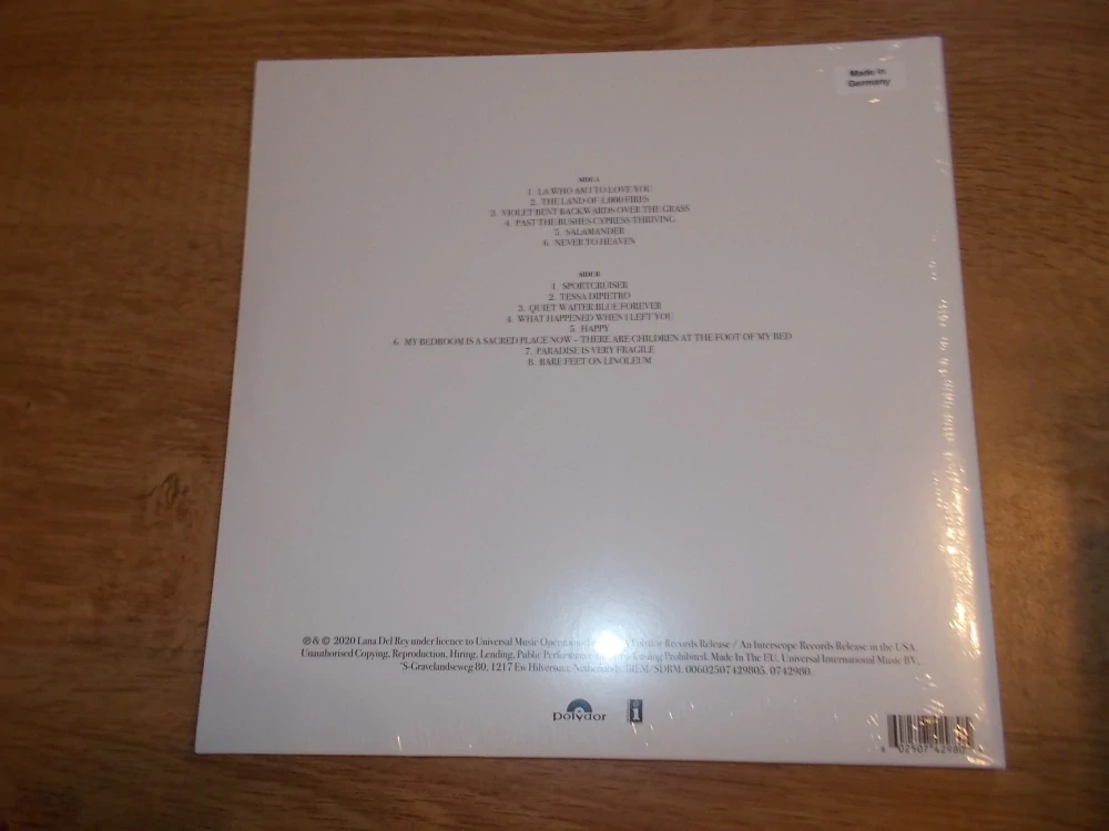 Lana Del Rey - Violet Bent Backwards Over The Grass (Vinyl-LP)