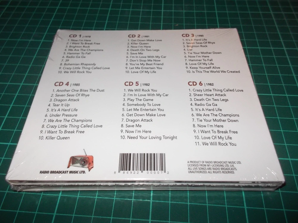 Queen - Freddie Rocks - Public Radio Broadcast Recordings (6 CD) Digipack