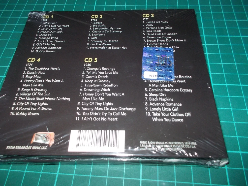 Frank Zappa - Live Broadcast Collection (6 CD) Digipack