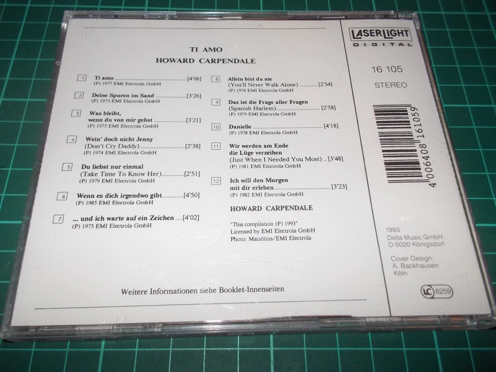 Howard Carpendale - Ti Amo (CD) BAZAR ROZBALENO