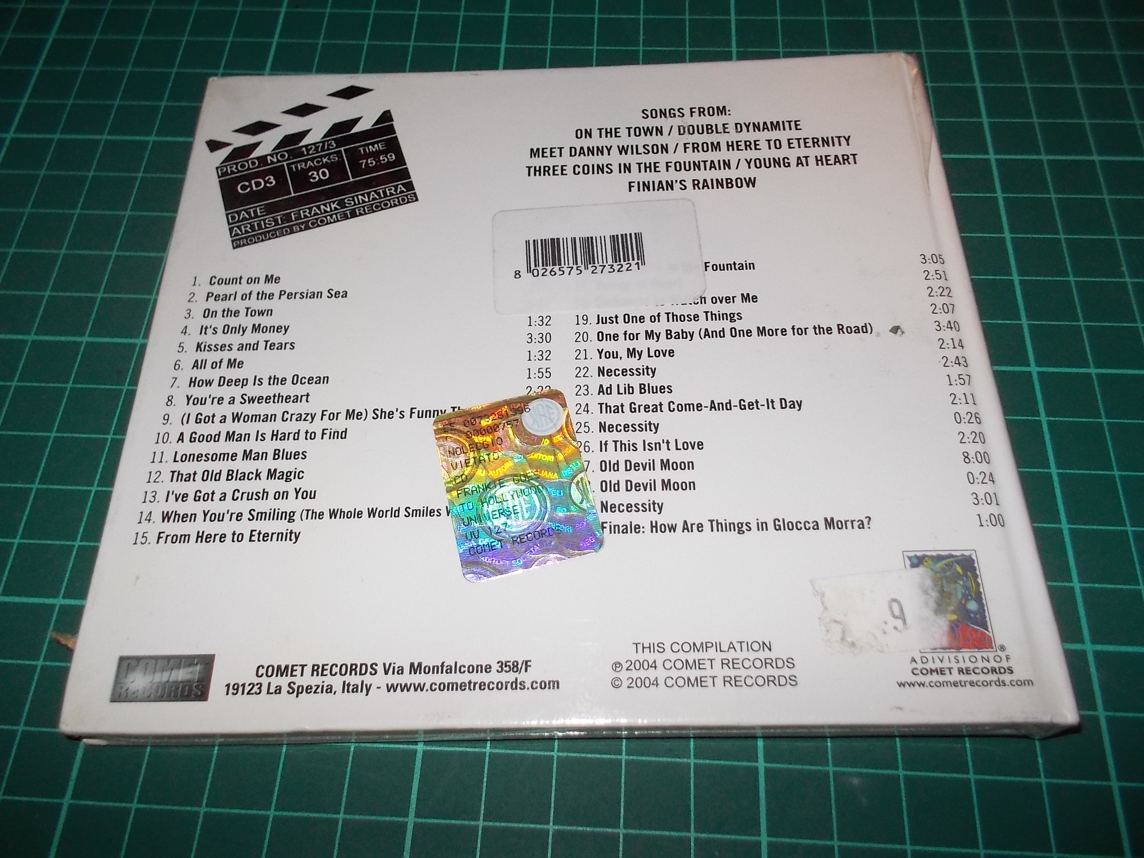 Frank Sinatra - Frankie Goes to Hollywood Vol. 3: From Here to Eternity (CD) Digipack