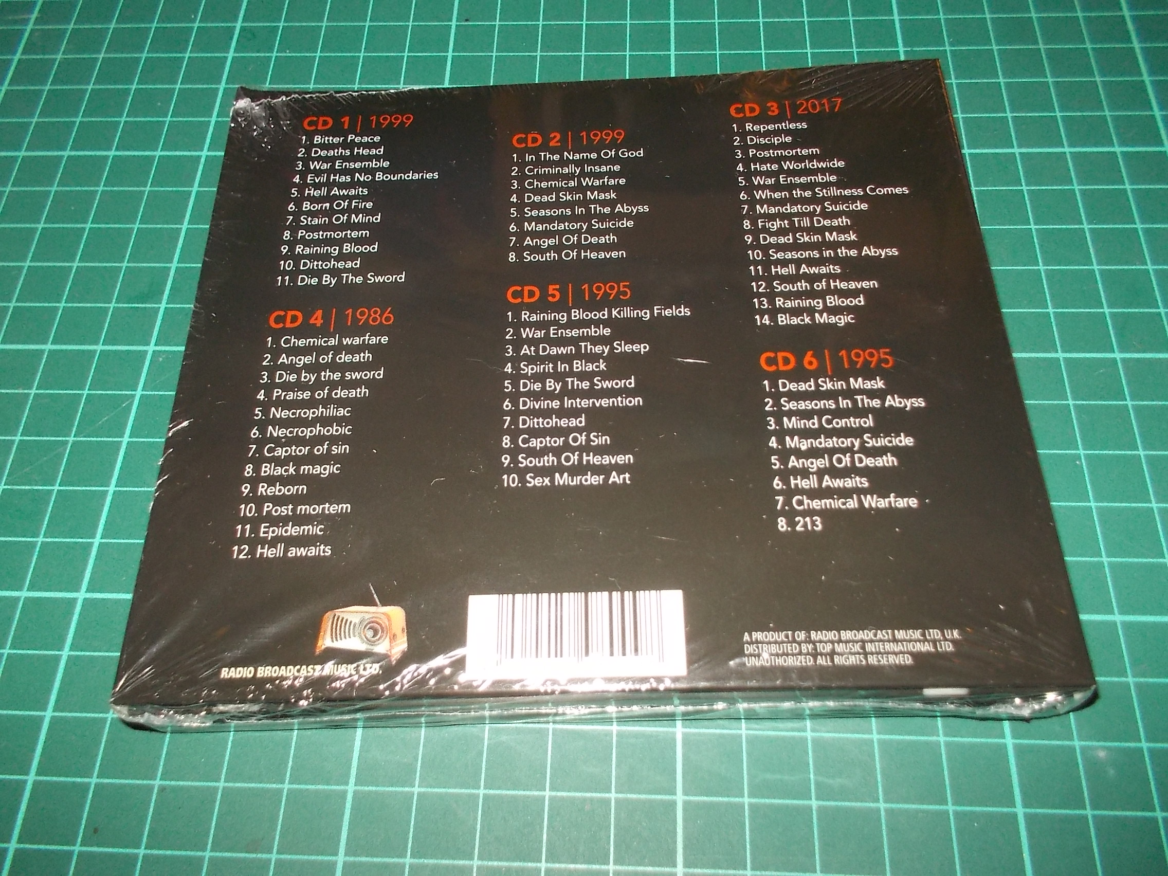 Slayer - Radio Broadcast Recordings From The Archives (6CD BOX)