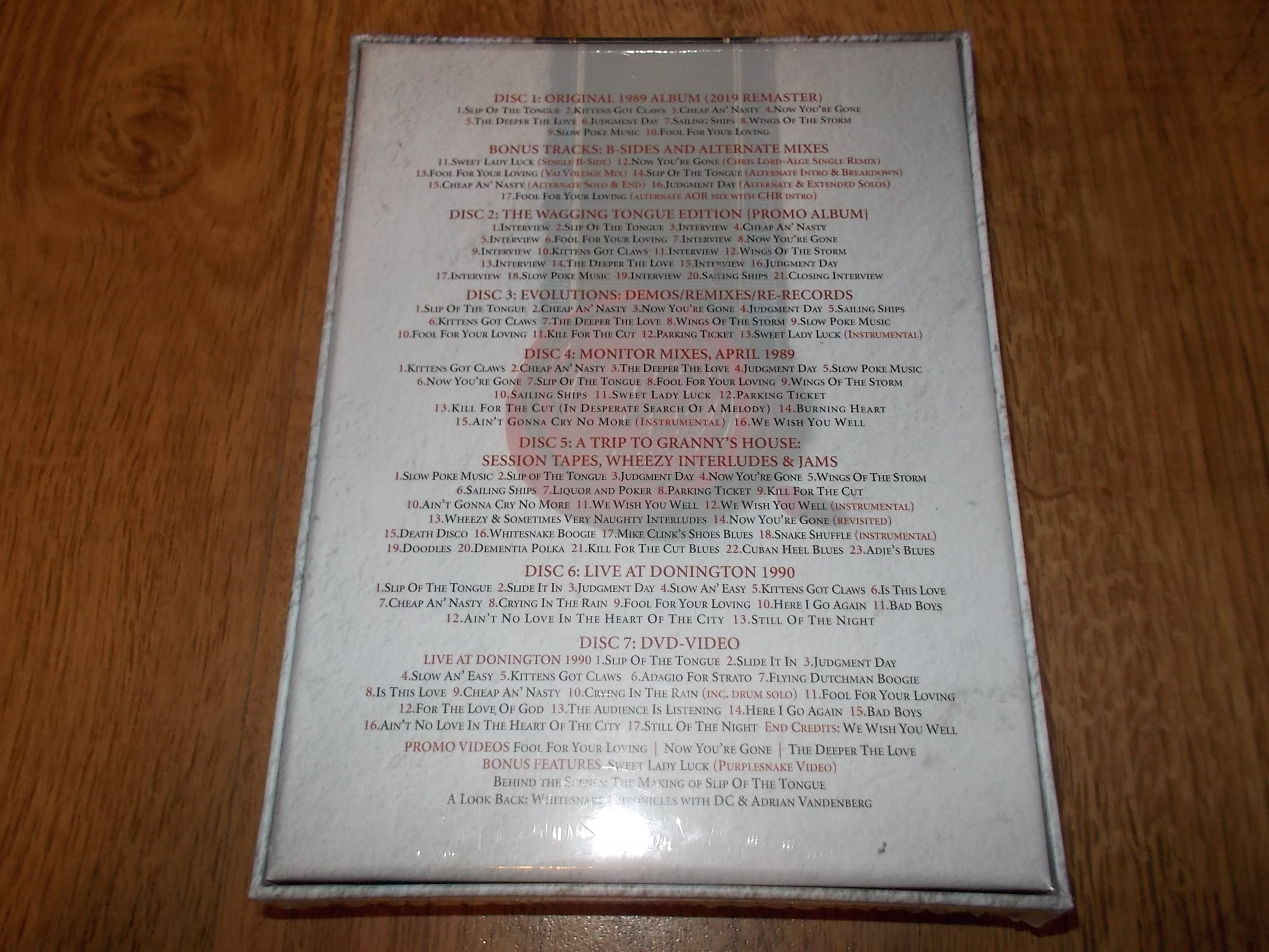 Whitesnake - Slip Of The Tongue - Super Deluxe - Box Set (6 CD + DVD)