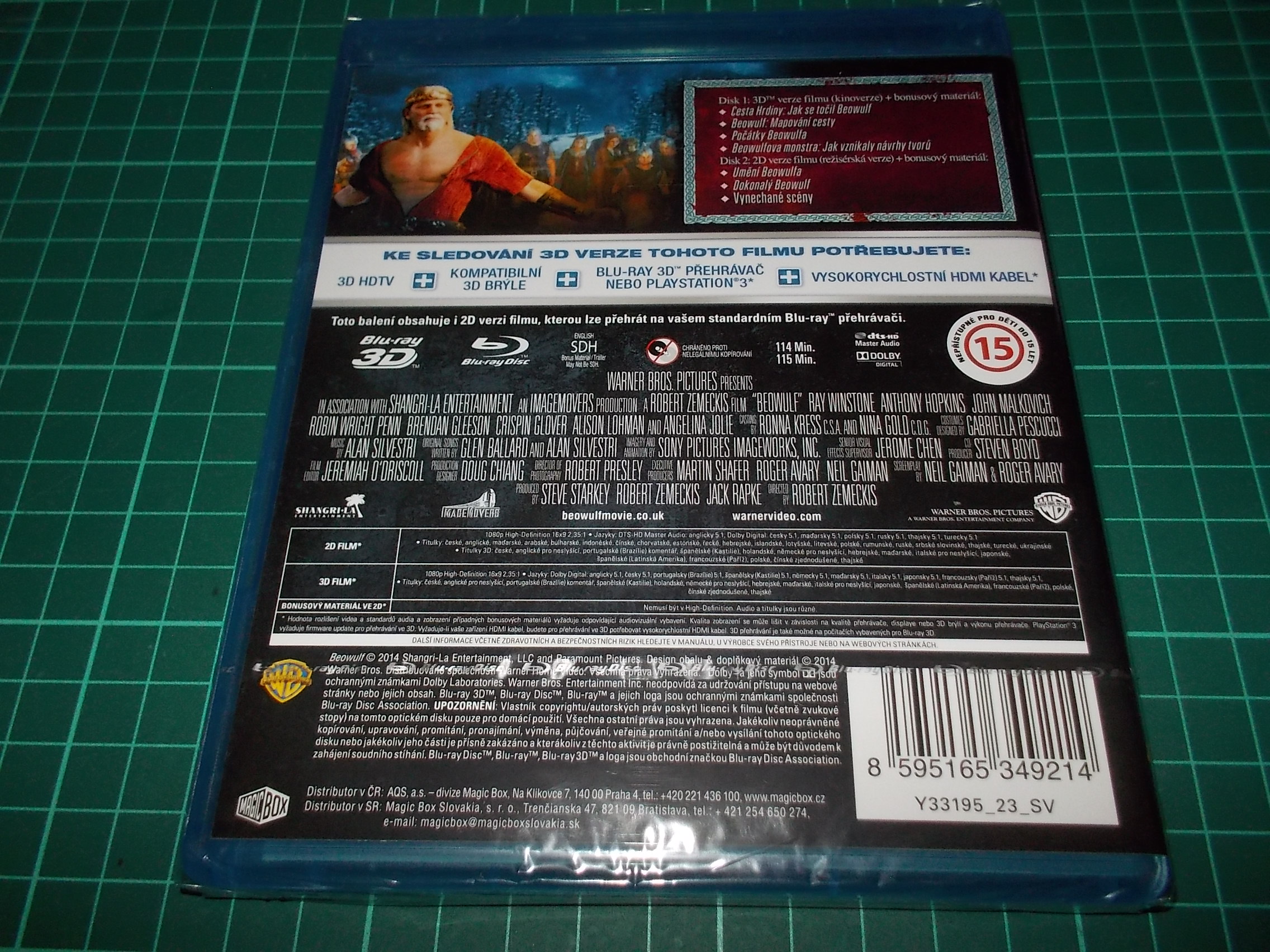 Beowulf 3D BLU-RAY 3D + 2D VERZE